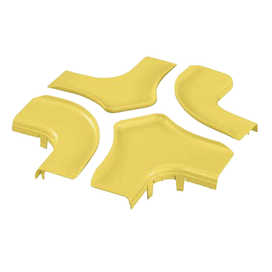 Tapa Para Accesorio de 4 VÃ­as Horizontal FRFWC6X4LYL, Para Canaletas FiberRunnerâ¢ 6X4, Color Amarillo