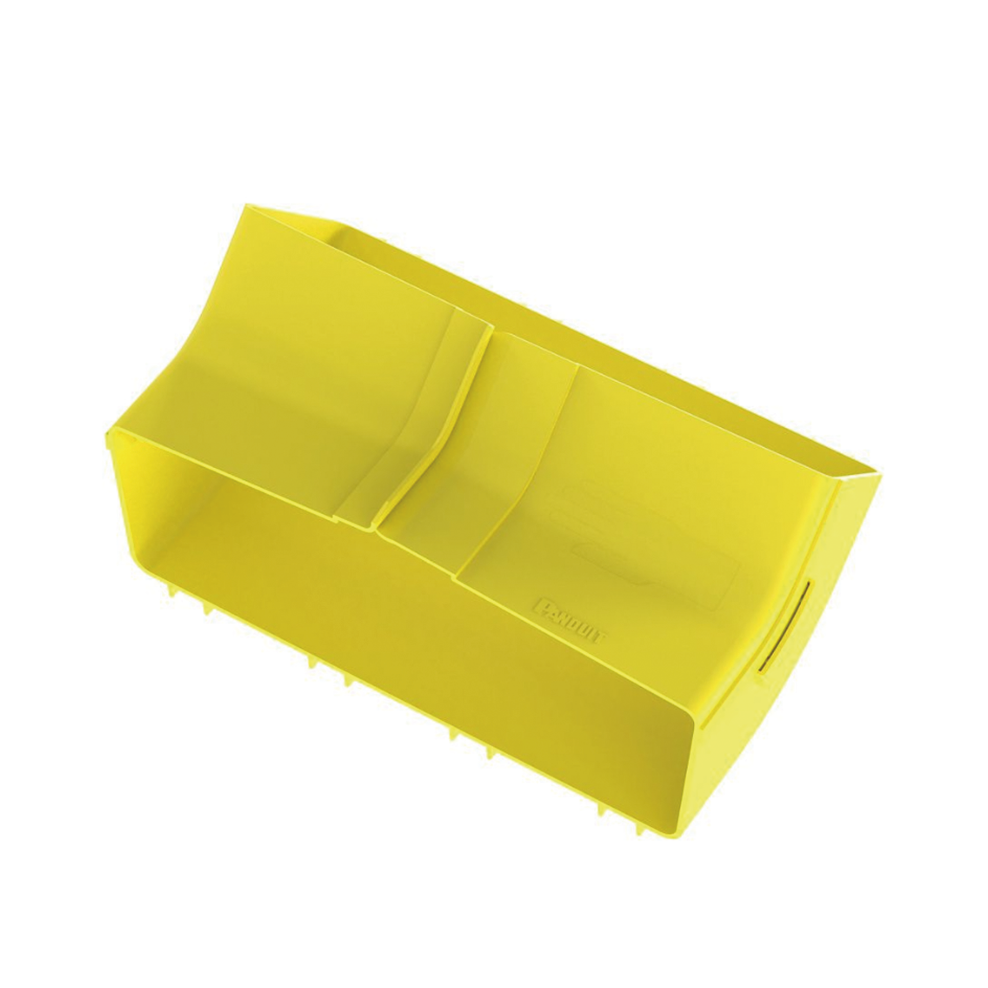 Bajada Vertical Interior de 45Âº con Tapa, Para uso con Canaletas 12X4 FiberRunnerâ¢, Color Amarillo