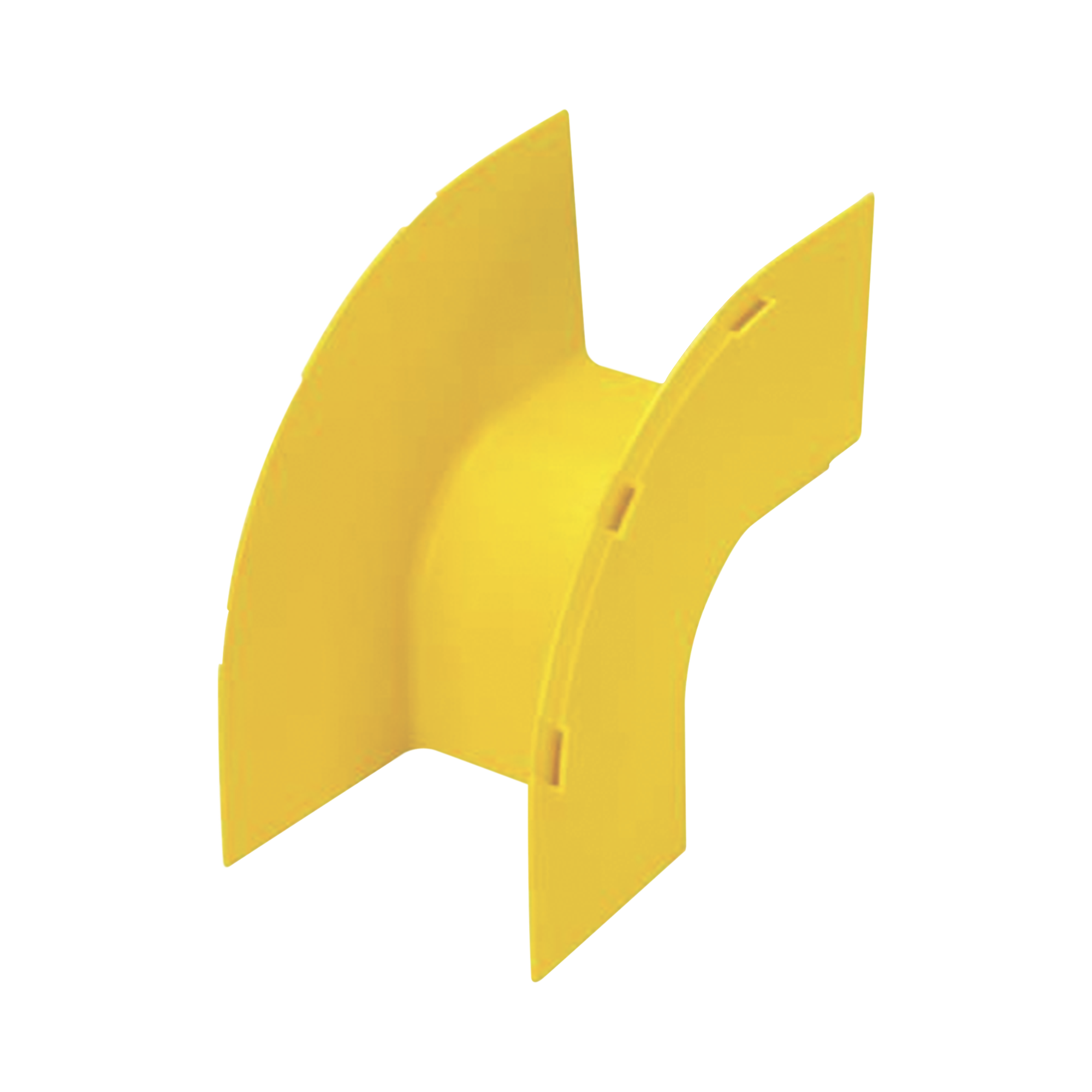 Bajada Vertical Exterior de 90Âº, Para uso con Canaletas 4X4 FiberRunnerâ¢, Color Amarillo