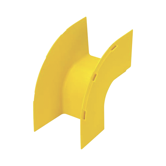 Bajada Vertical Exterior de 90Âº, Para uso con Canaletas 4X4 FiberRunnerâ¢, Color Amarillo