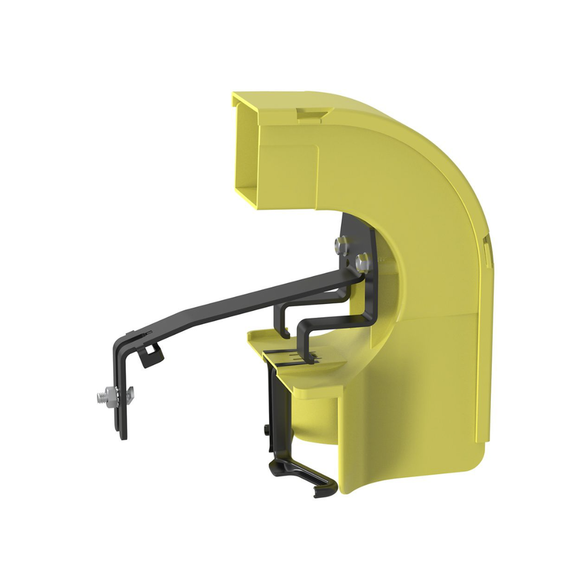 Bajada Para Canaleta FiberRunnerâ¢, Uso con Medidas 4x4, 6X4, 12X4, o 24X12, Con ReducciÃ³n a 2X2, Color Amarillo