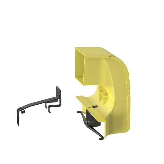 Bajada Para Canaleta FiberRunnerâ¢, Uso con Medidas 4x4, 6X4, 12X4, o 24X12, Con ReducciÃ³n a 4X4, Color Amarillo