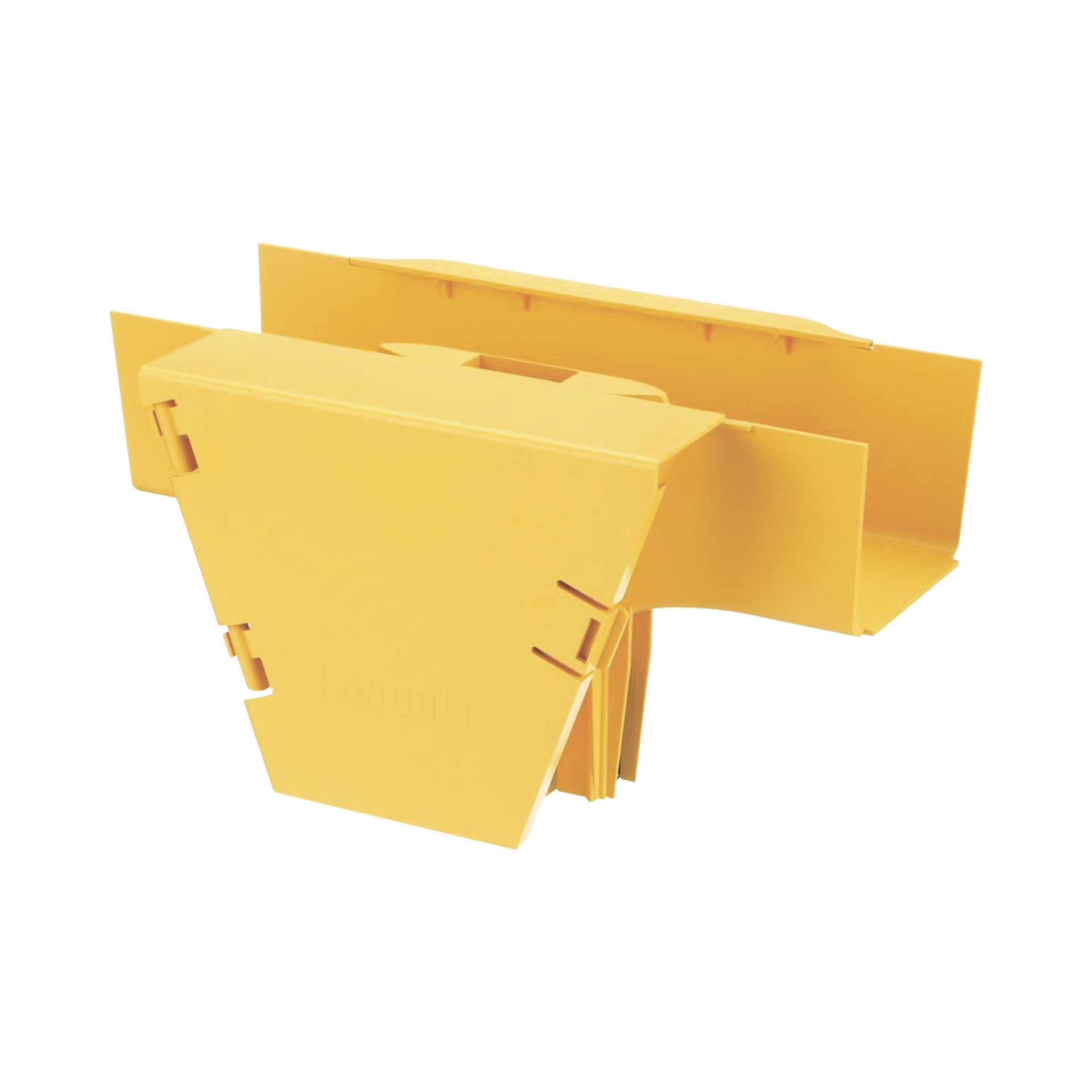 Accesorio en T con ConexiÃ³n Horizontal y Bajada Vertical a 90Âº, Para Canaletas FiberRunnerâ¢ 4x4, Color Amarillo