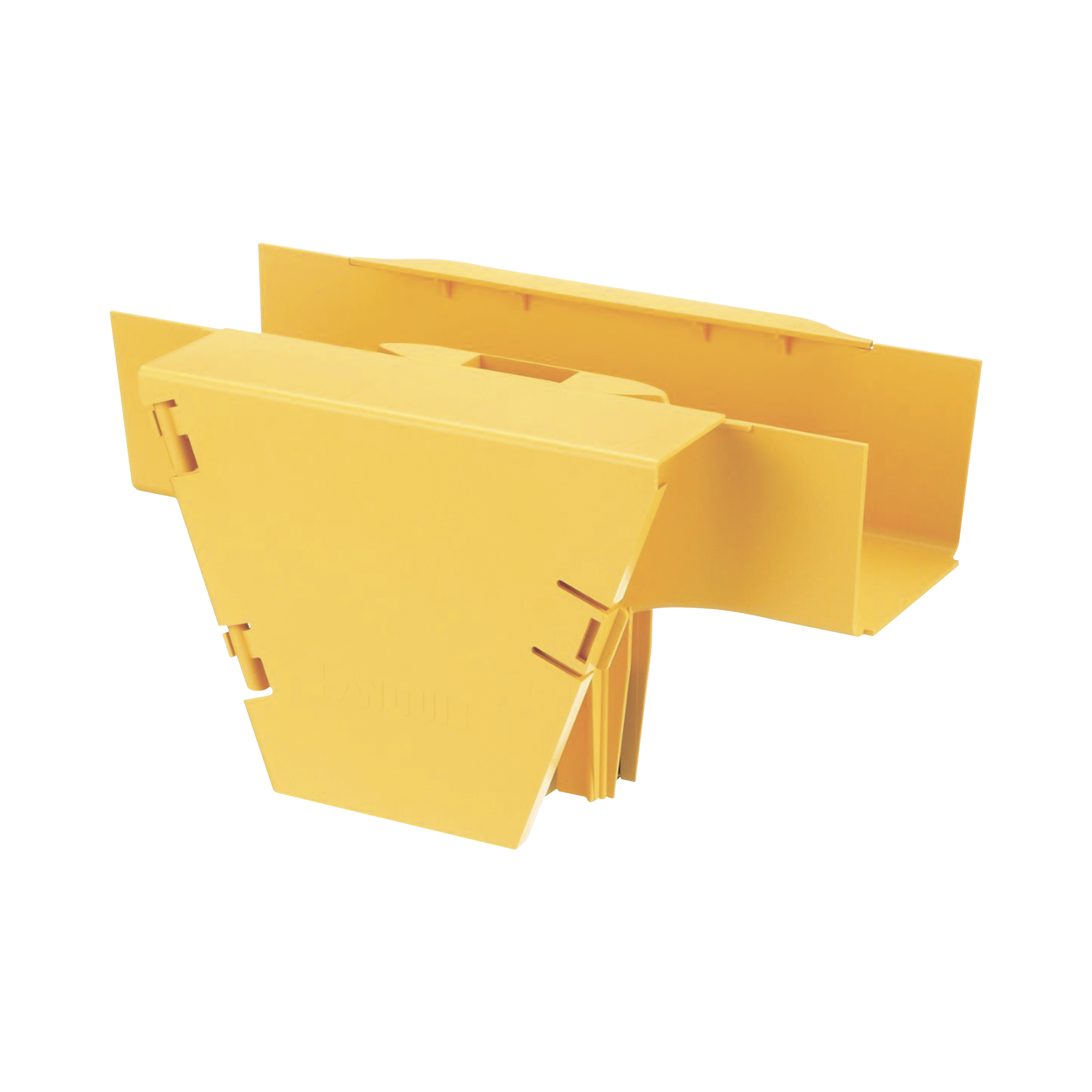 Accesorio en T con ConexiÃ³n Horizontal y Bajada Vertical a 90Âº, Para Canaletas FiberRunnerâ¢ 4x4, Color Amarillo