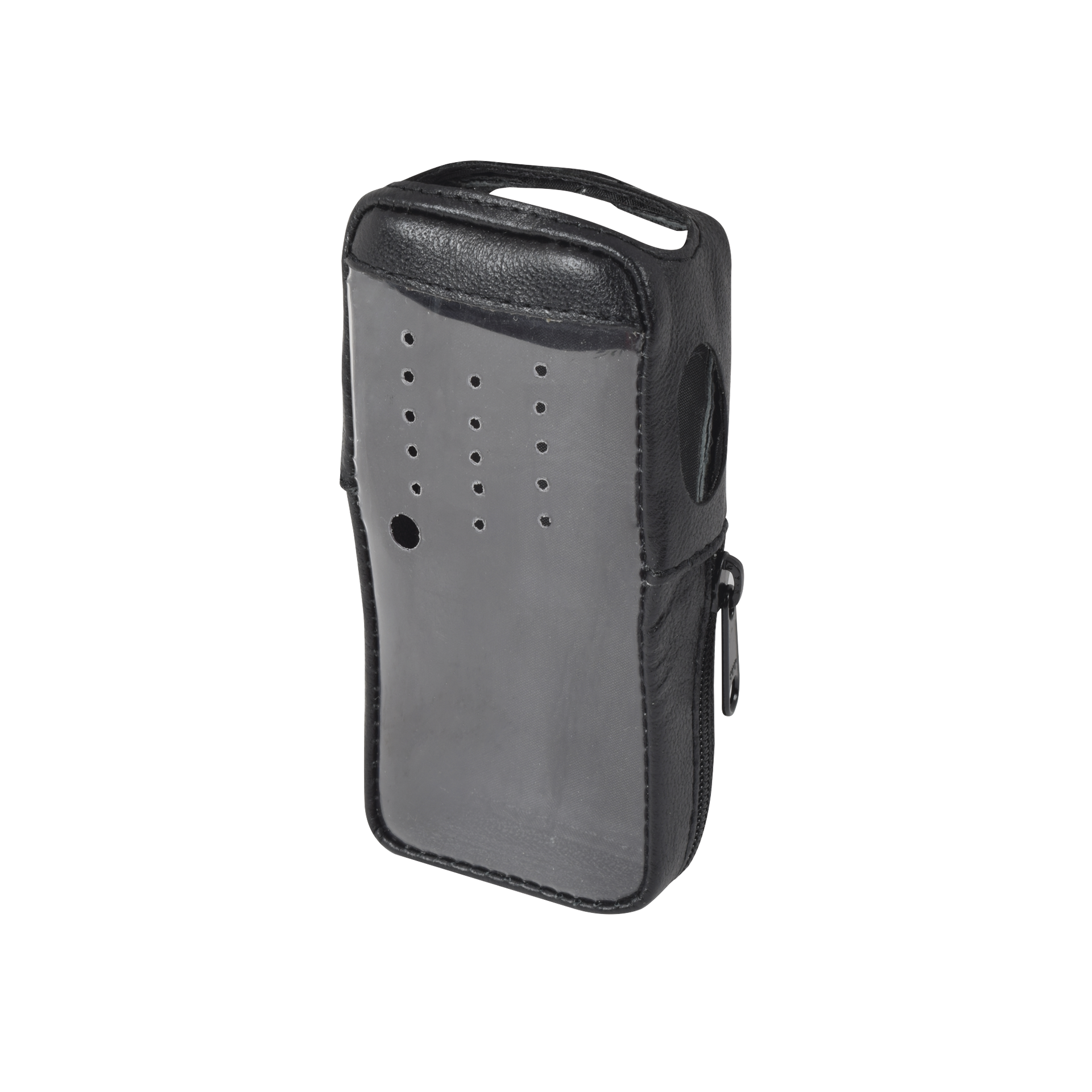 Funda de Piel Reforzada, VersiÃ³n 2 de FÃ¡cil Acceso y Cubierta Frontal de PlÃ¡stico Transparente para los Radios TK-2000KV2, TK-3000KV2