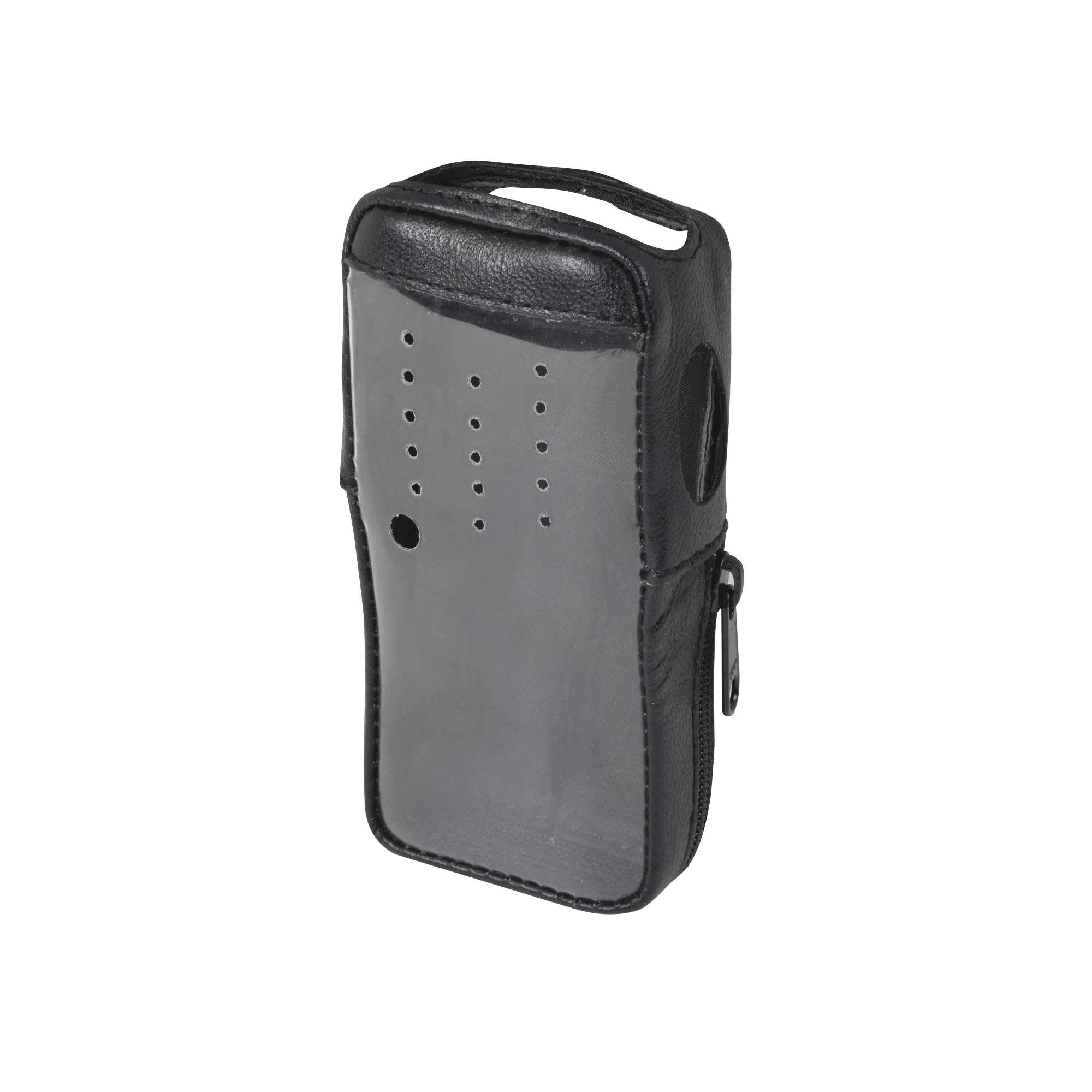 Funda de Piel Reforzada, VersiÃ³n 2 de FÃ¡cil Acceso y Cubierta Frontal de PlÃ¡stico Transparente para los Radios TK-2000KV2, TK-3000KV2