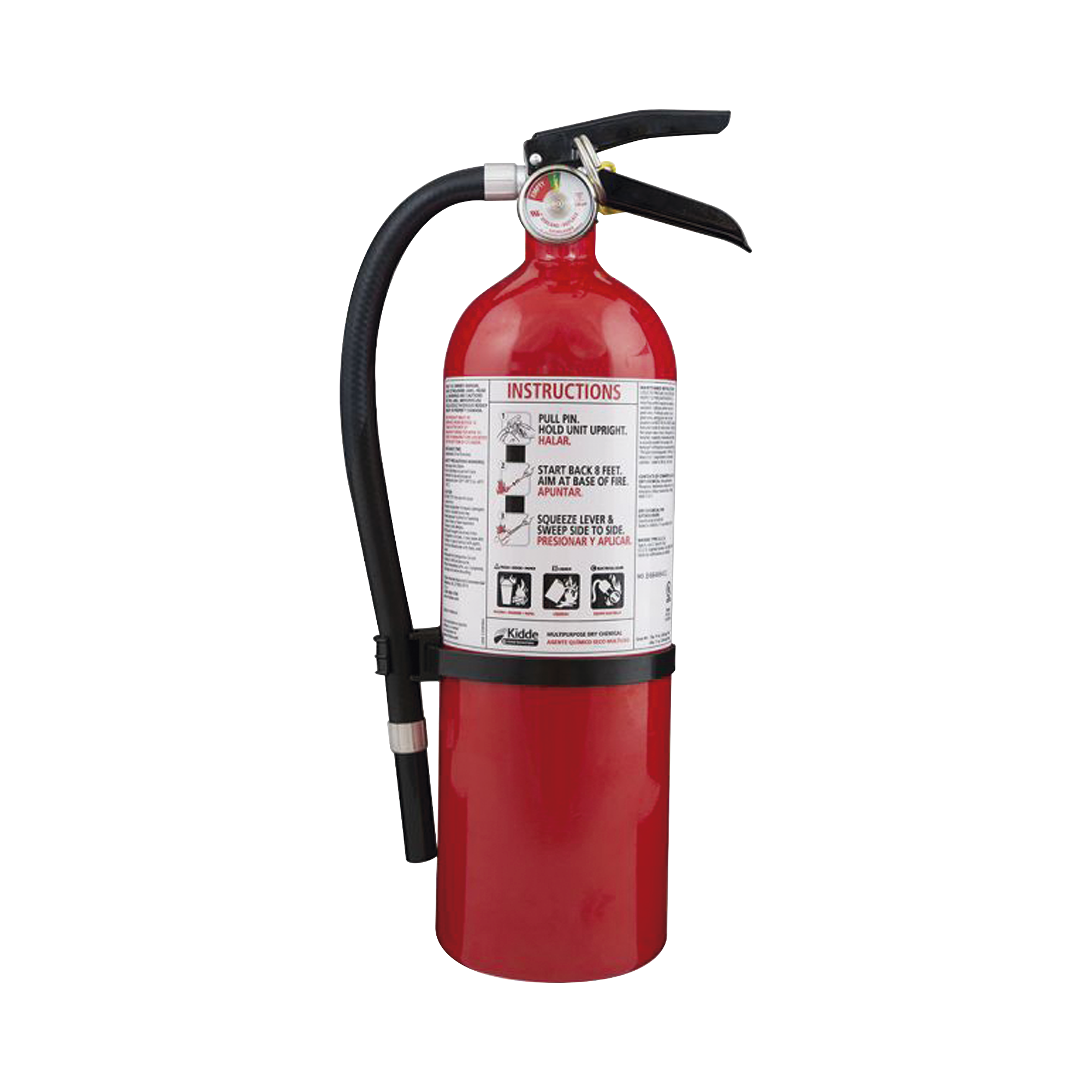 Extintor Desechable de Polvo QuÃ­mico Seco â?? Fuegos Clase A, B y Câ?? Residencial â?? Pieza de 4 lb