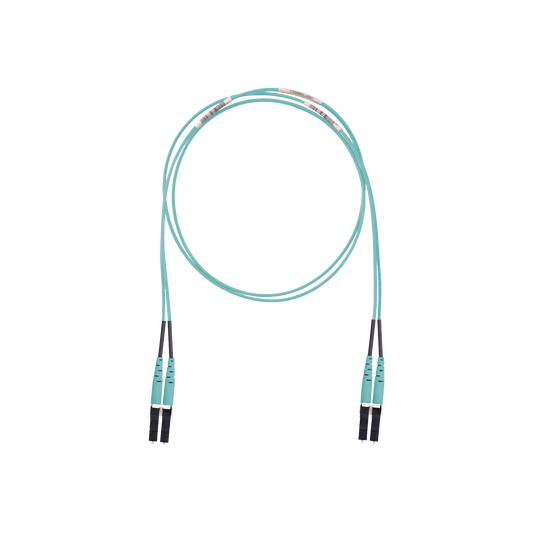Jumper de Fibra Optica Multimodo 50/125 OM3, LC-LC Duplex, LSZH (Cero HalÃ³genos), Color Aqua, 10 Metros