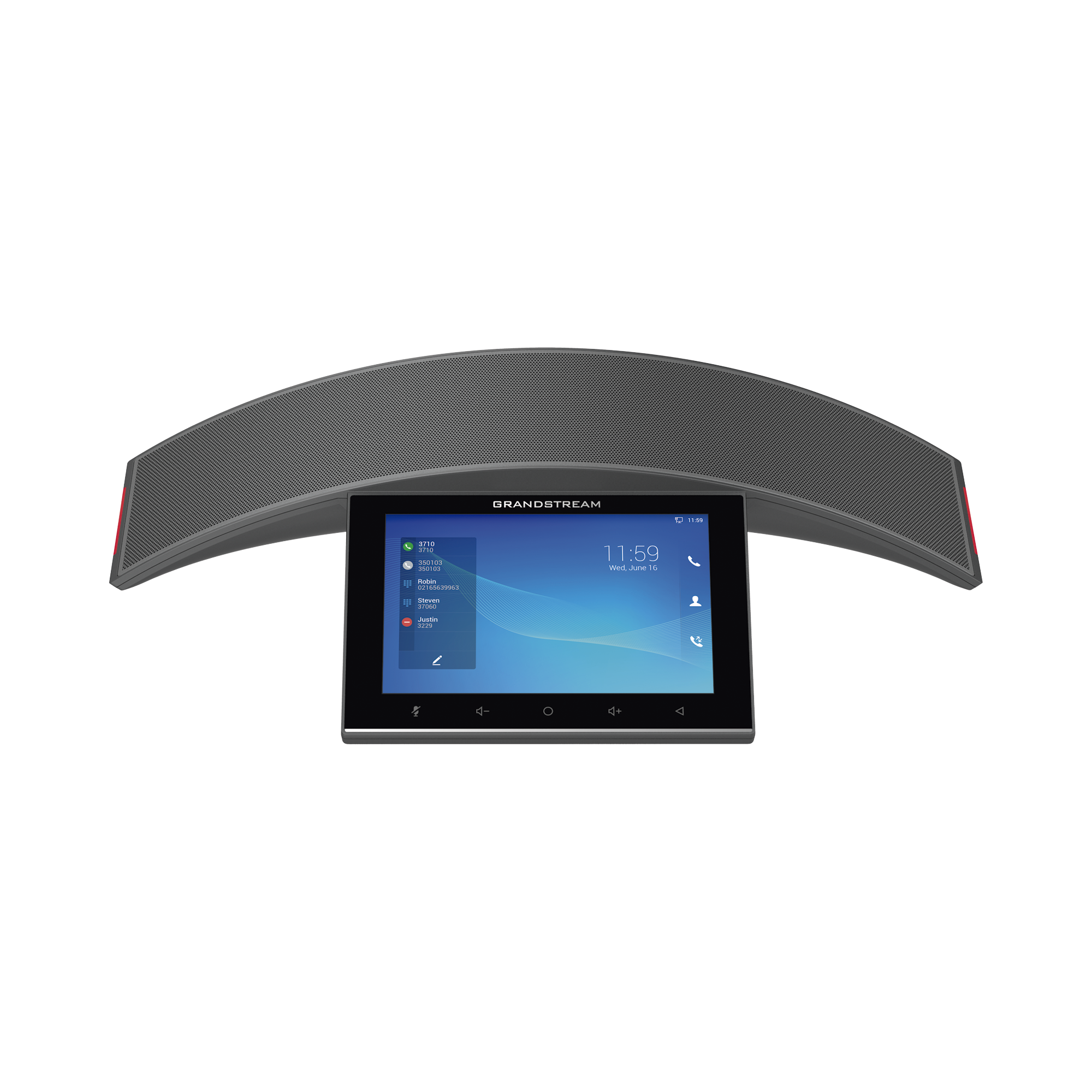 TelÃ©fono - Audioconferencias IP Android 10, 12 lÃ­neas SIP con 12 cuentas, pantalla tÃ¡ctil  8", puertos Gigabit, Wi-Fi, Bluetooth, PoE, codec Opus, IPV4/IPV6 con gestiÃ³n en la nube GDMS