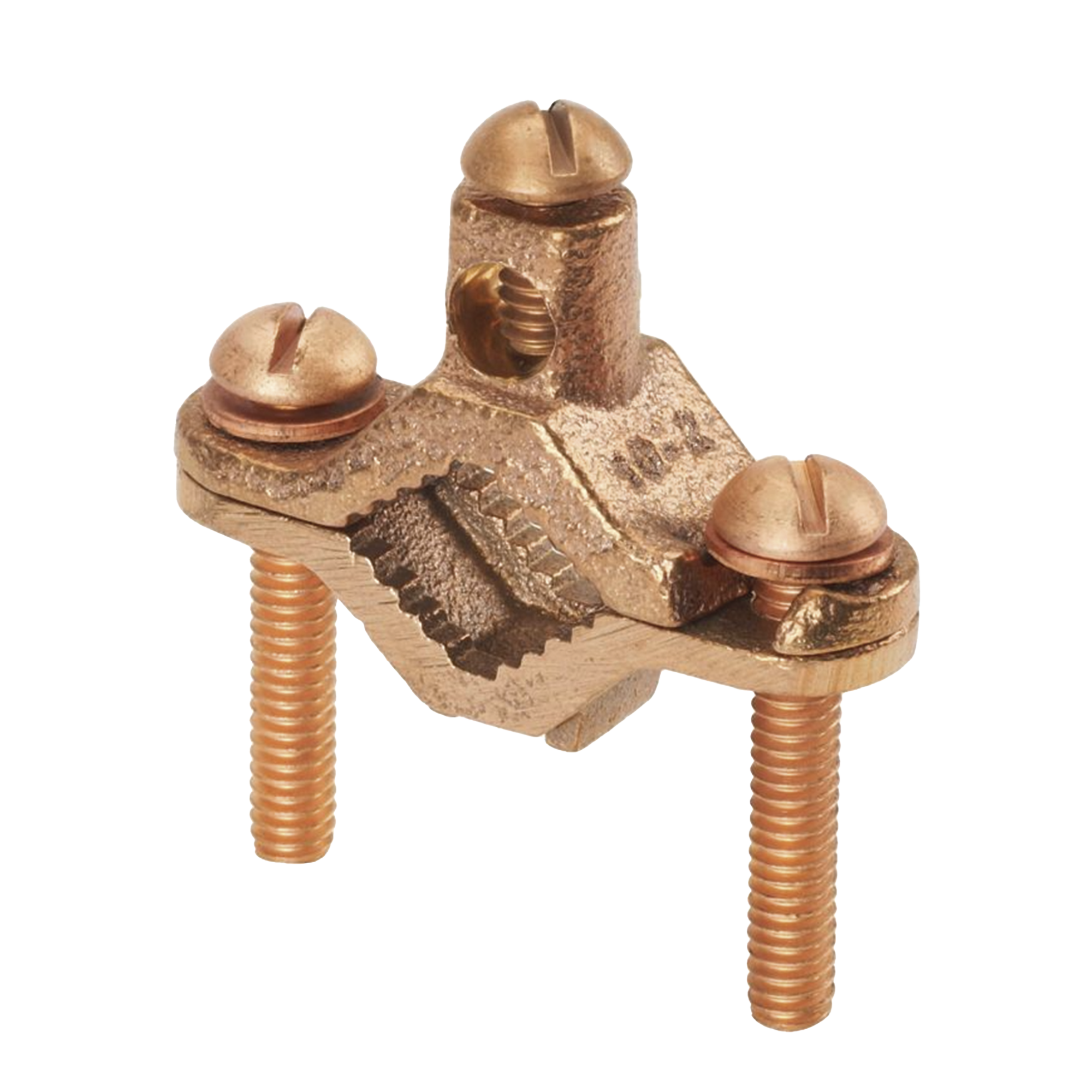 Abrazadera de Bronce para Tierra FÃ­sica para Conductor 2 AWG, 1 Pieza