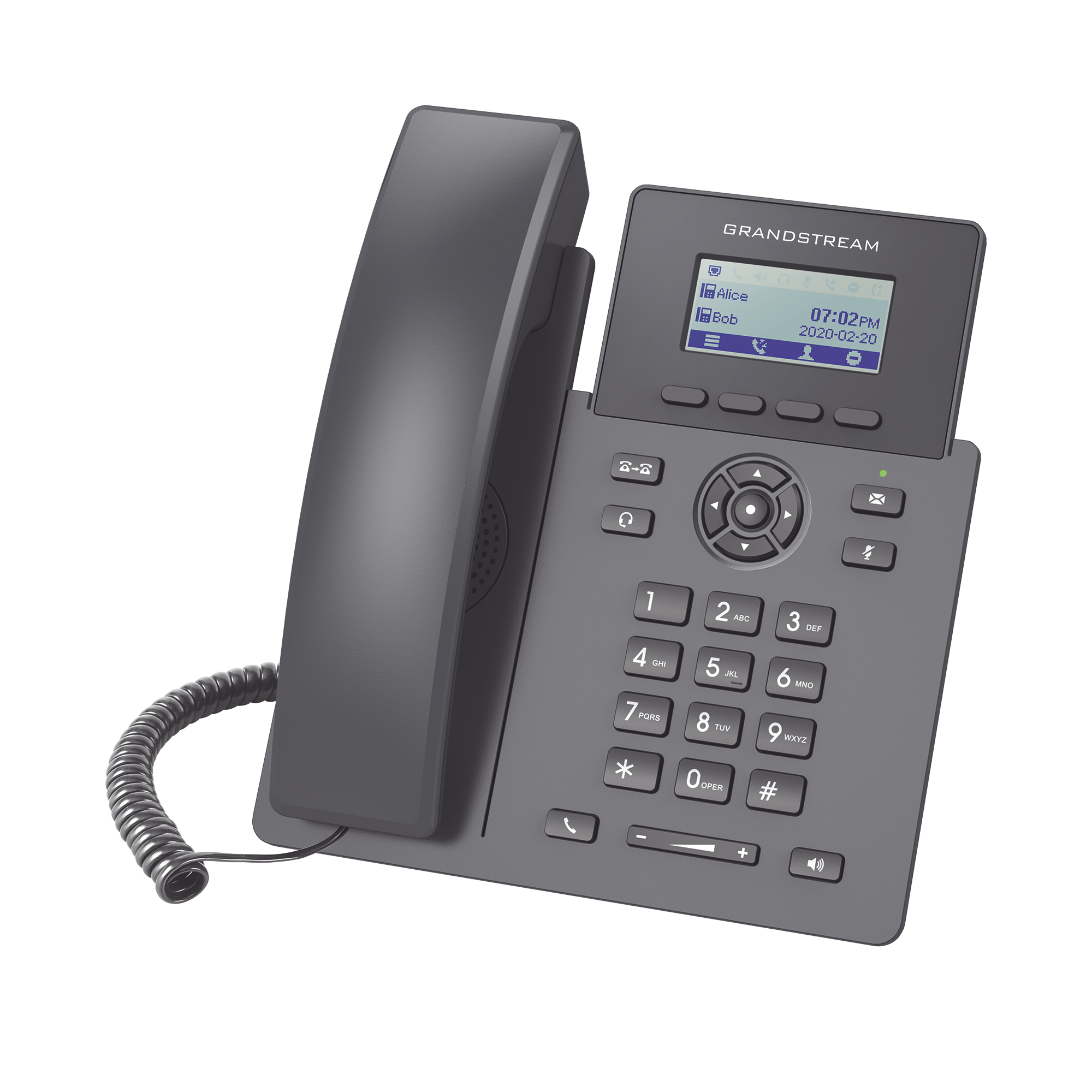 TelÃ©fono IP Grado Operador, 2 lÃ­neas SIP con 2 cuentas, PoE, codec Opus, IPV4/IPV6 con gestiÃ³n en la nube GDMS