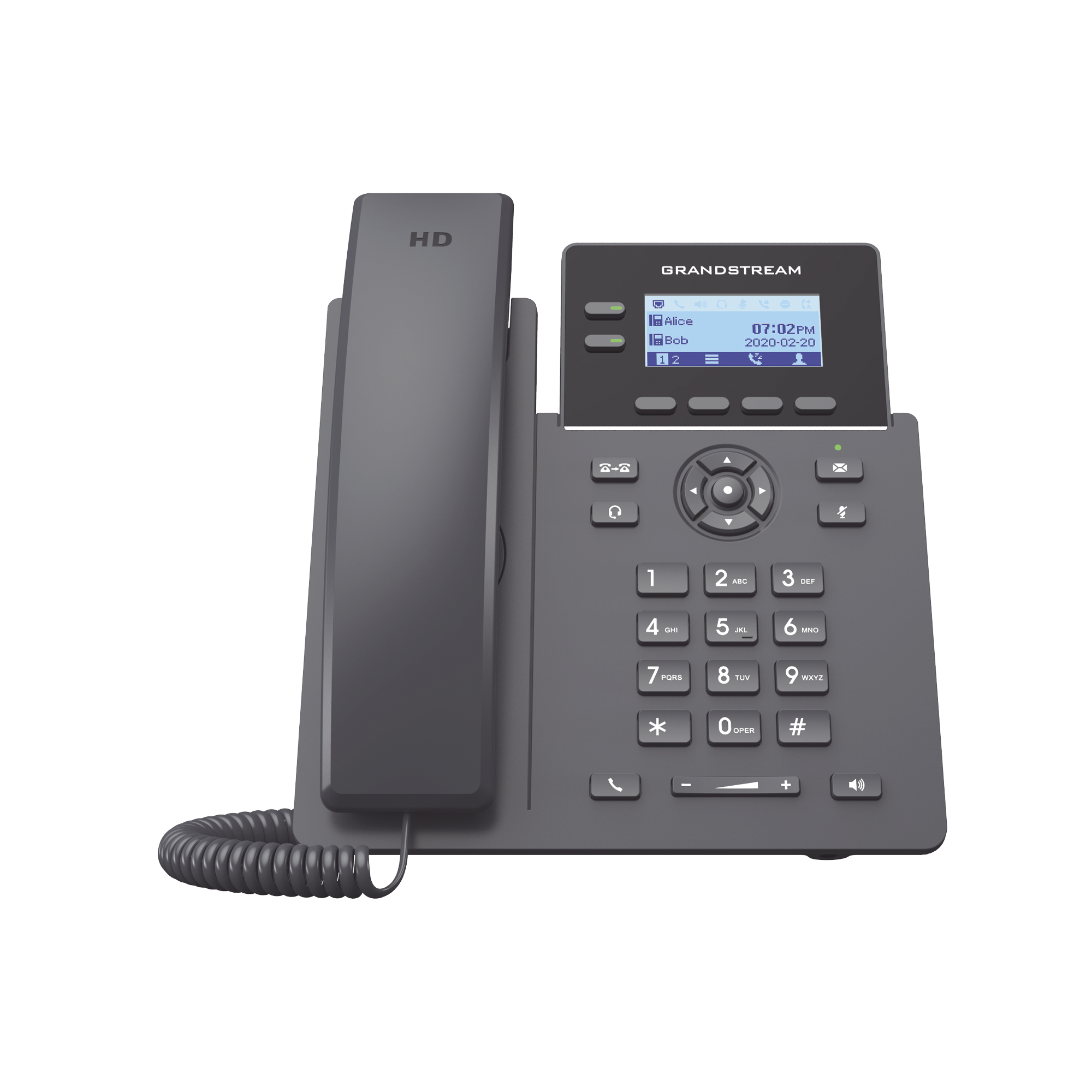 TelÃ©fono IP Wi-Fi Grado Operador, 2 lÃ­neas SIP con 4 cuentas, codec Opus, IPV4/IPV6 con gestiÃ³n en la nube GDMS