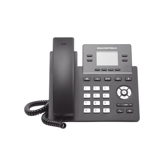 TelÃ©fono IP Grado Operador, 4 lÃ­neas SIP con 2 cuentas, pantalla a color 2.4", PoE, codec Opus, IPV4/IPV6 con gestiÃ³n en la nube GDMS