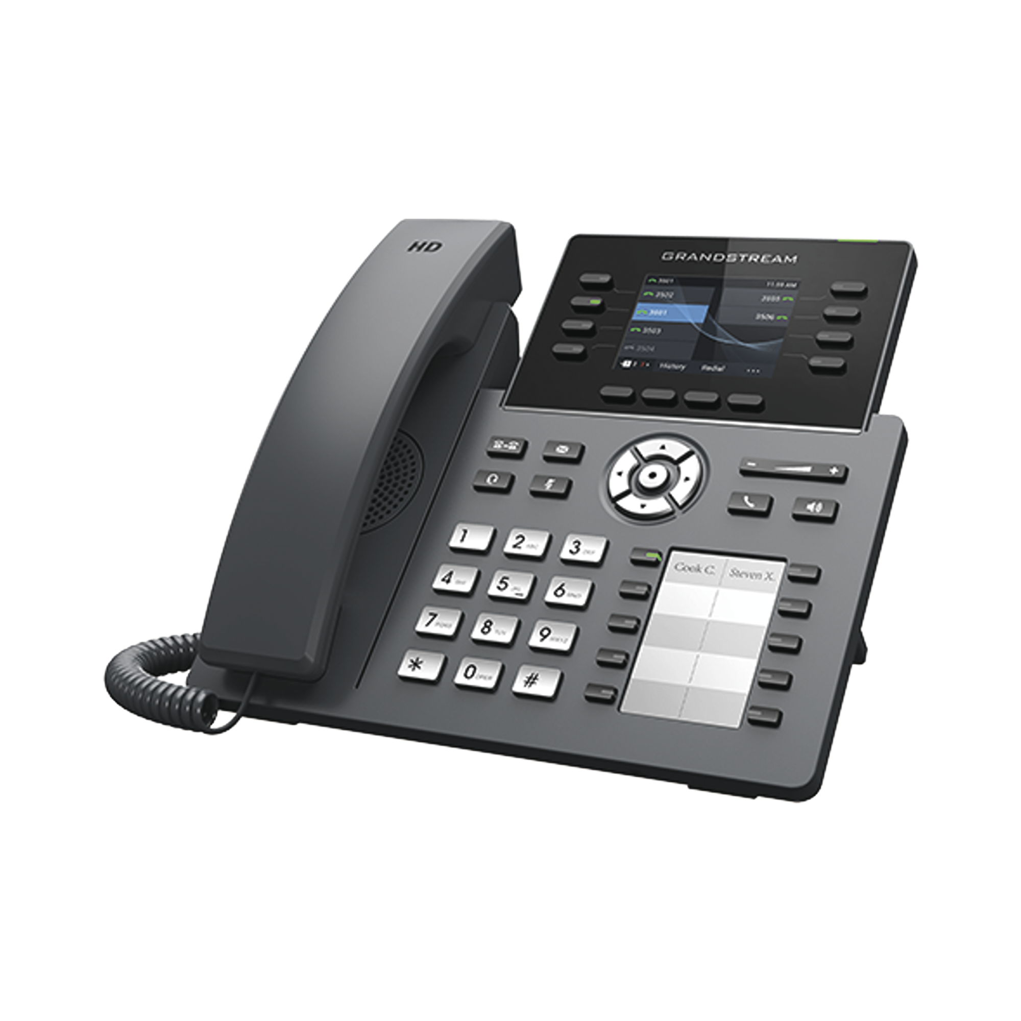 TelÃ©fono IP Wi-Fi, Grado Operador, 8 lÃ­neas SIP con 4 cuentas, pantalla a color 2.8", puertos Gigabit, Bluetooth, PoE, codec Opus, IPV4/IPV6 con gestiÃ³n en la nube GDMS