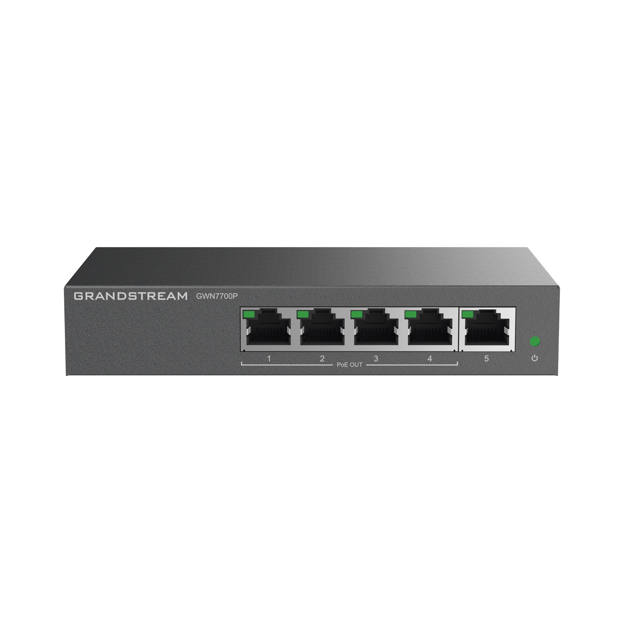 Switch PoE+ Gigabit No Administrable / 5 puertos 10/100/1000 Mbps / 4 puertos PoE+ / hasta 60W