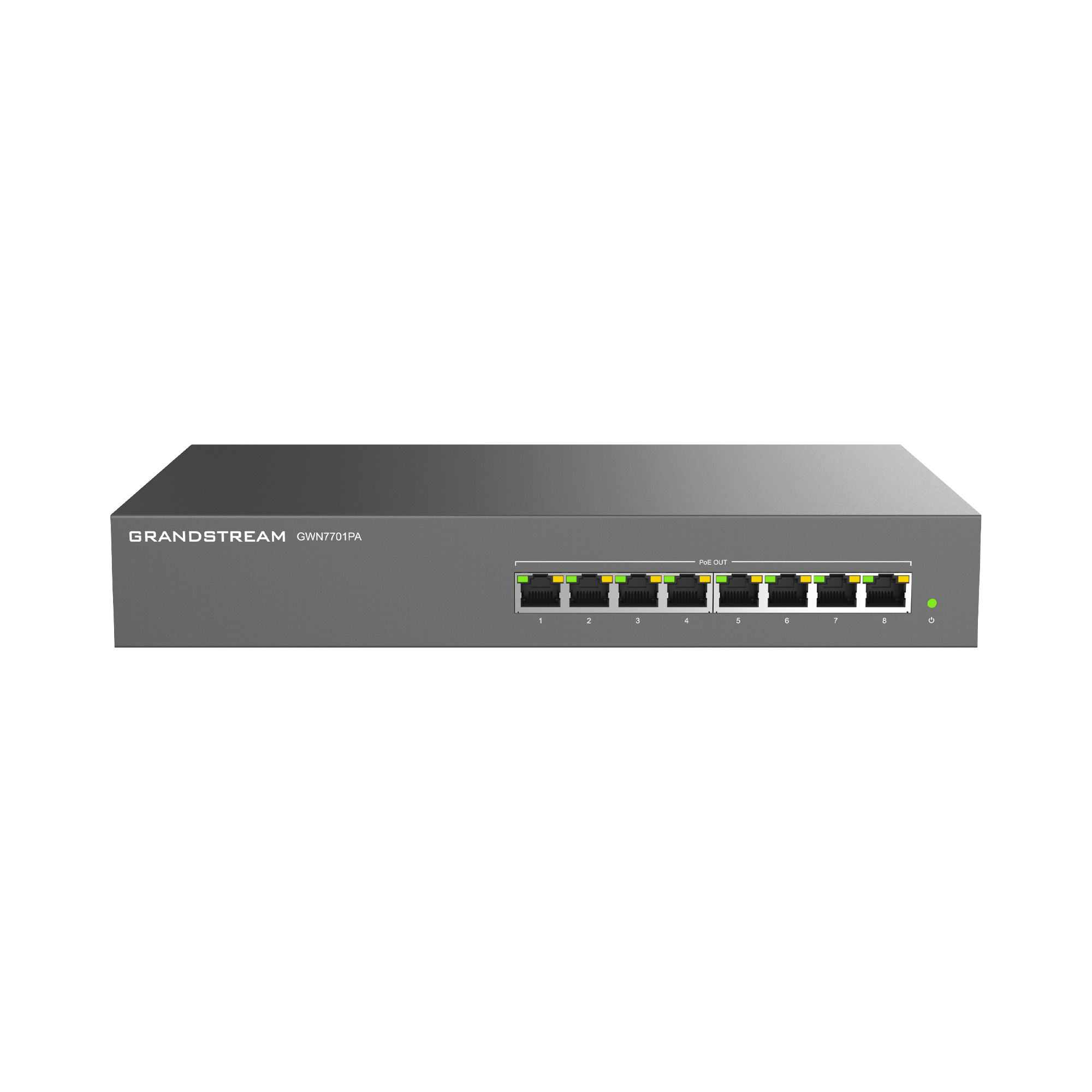 Switch PoE+ Gigabit No Administrable / 8 puertos 10/100/1000 Mbps / 8 puertos PoE+ /  hasta 145W