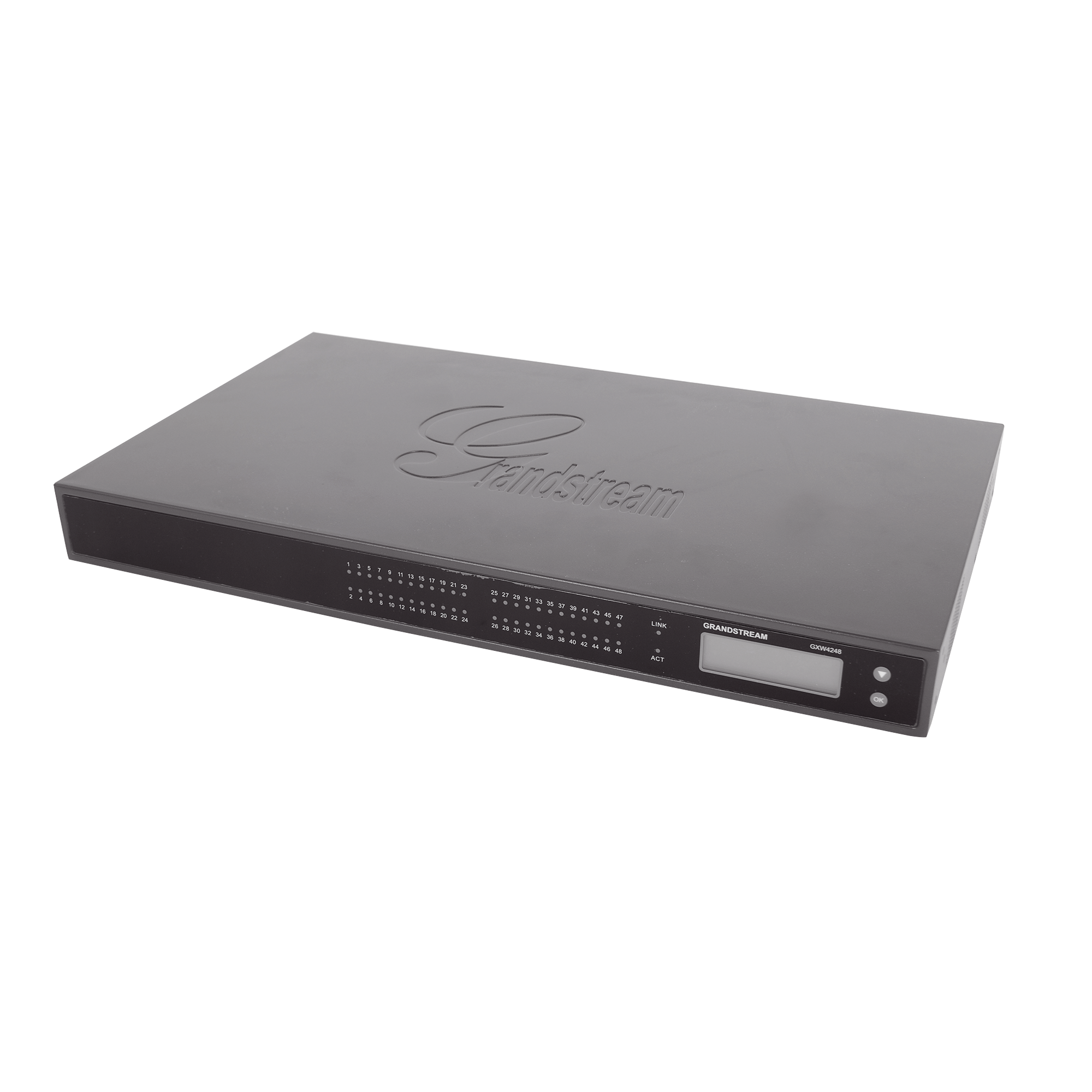 Adaptador VoIP GrandStream de 48 FXS 2 puertos telco 50 pins p/montaje en rack