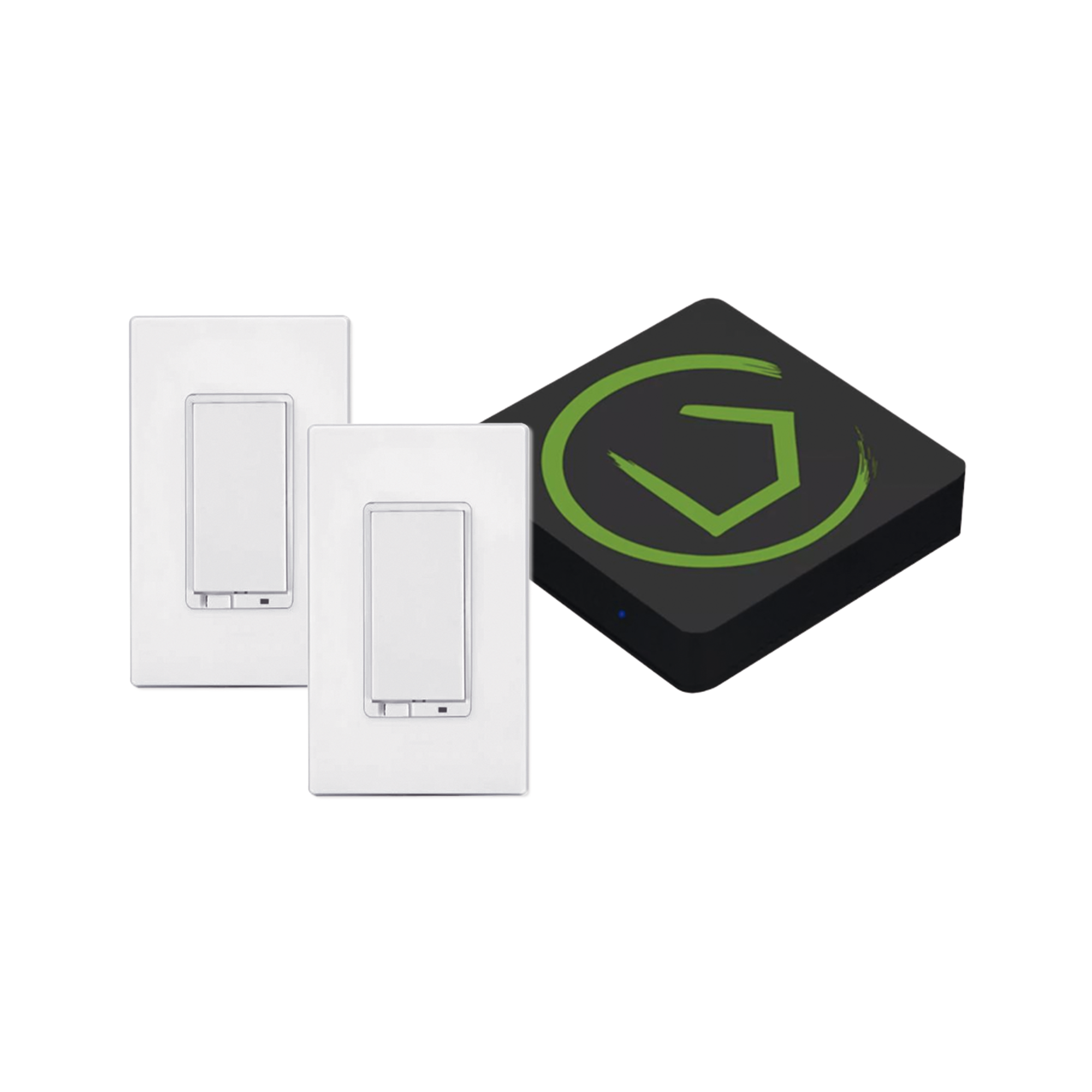 KIT HUB Controlador inteligente para dispositivos Zwave, Zigbee, Shelly, Lutron, incluye 1 HUB / 2 Atenuadores inteligentes On/Off Zwave