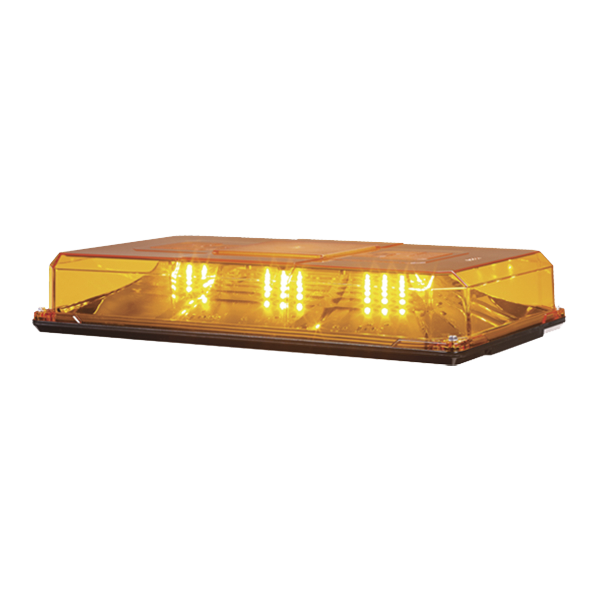 Mini barra de luces, 24 LED, 10 pulgadas, Highlighter LED, Ambar, Domo Ambar, Montaje Permanente, Ideal para Seguridad Privada