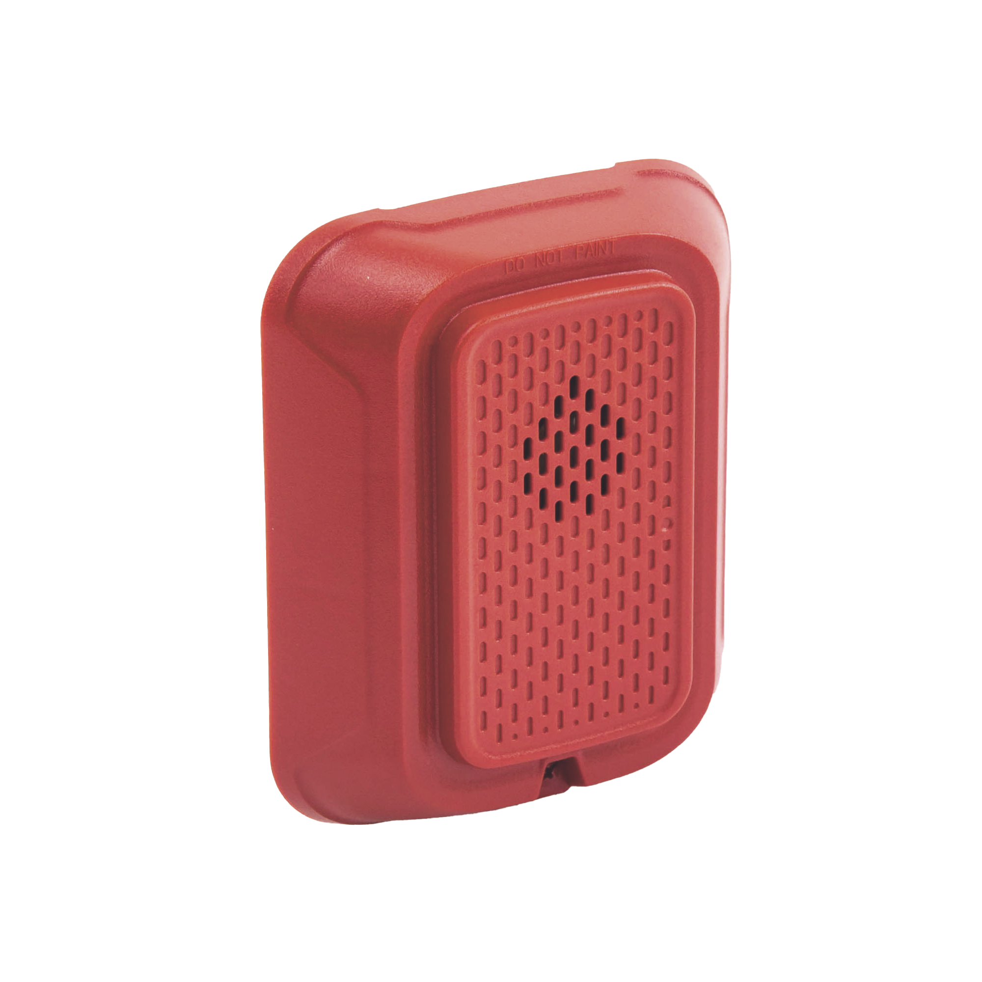 Sirena para Montaje en Pared, 12 a 24 Vcc, Color Rojo, Nuevo DiseÃ±o Moderno y Elegante y Menor Consumo de Corriente