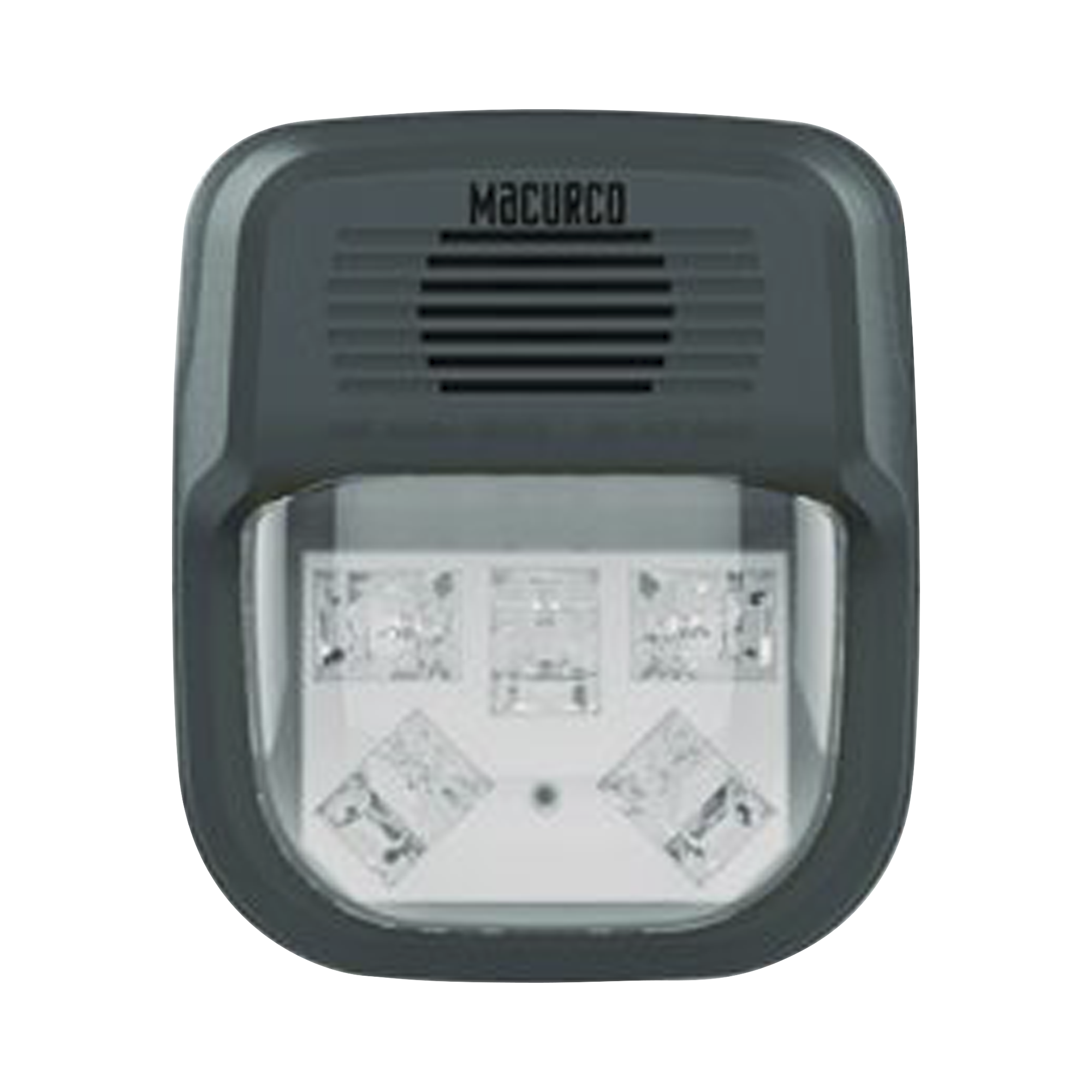 Sirena Estrobo Transparente Para Paneles y Detectores Macurco