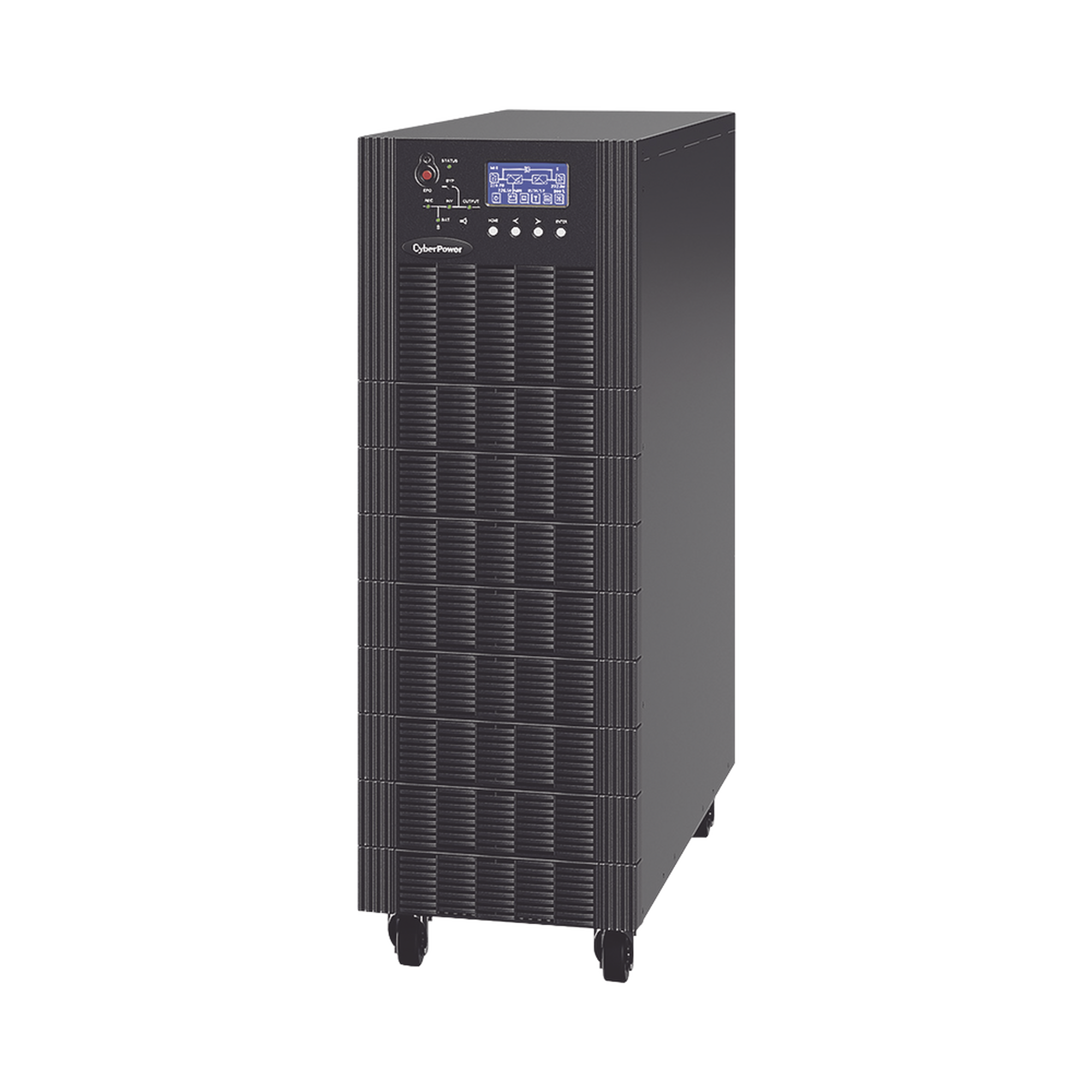 UPS TrifÃ¡sico de 20 kVA/18 kW, TopologÃ­a Online Doble ConversiÃ³n, Voltaje de 208/220 Vca de L-L, Respaldo de 10 Minutos al 100% de Carga, Incluye MÃ³dulo y Banco de BaterÃ­as