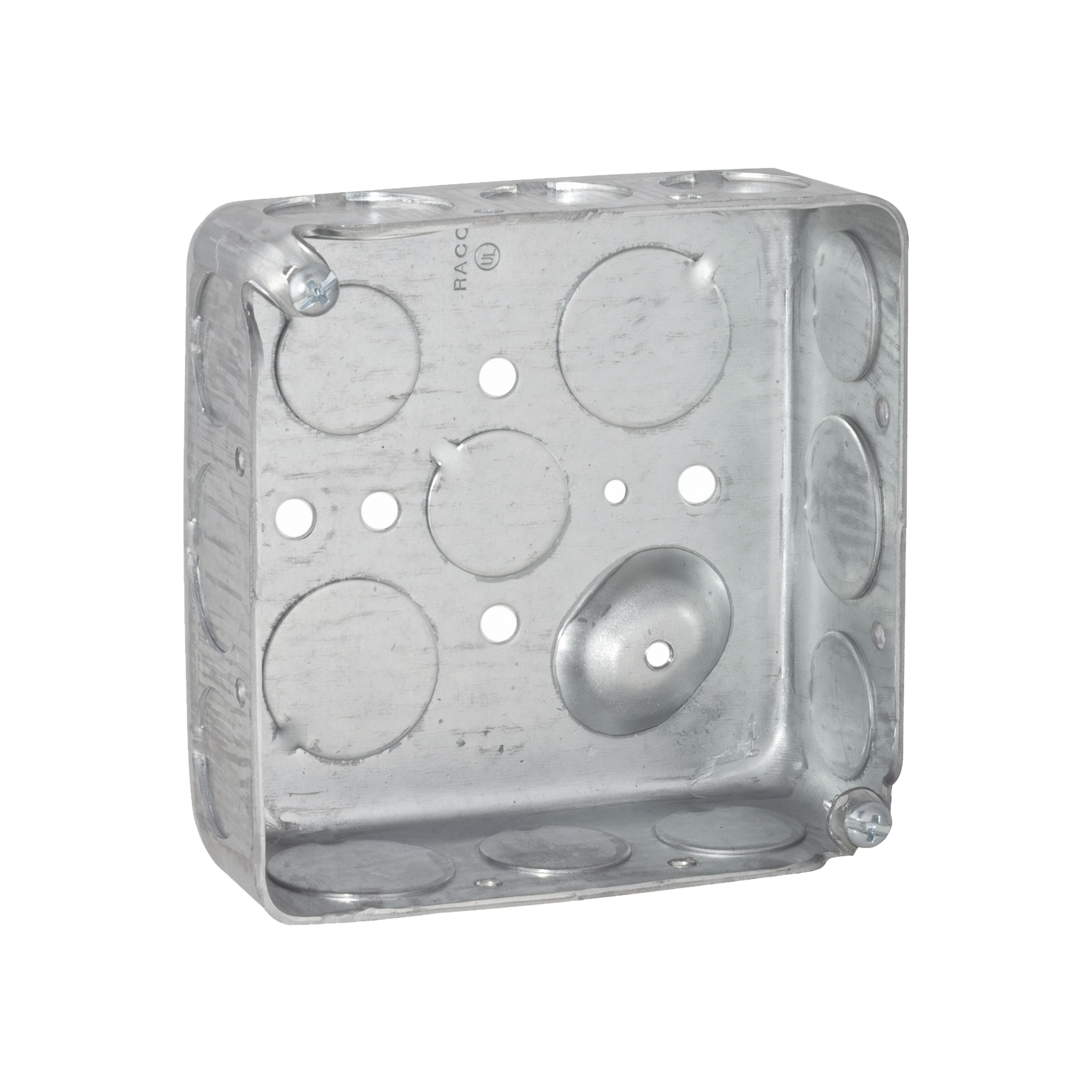 Caja Cuadrada 4 x 4"/ Profundidad 1- 1/2"/ Cuenta con 11 Entradas de 1/2" y 6 de 3/4"..