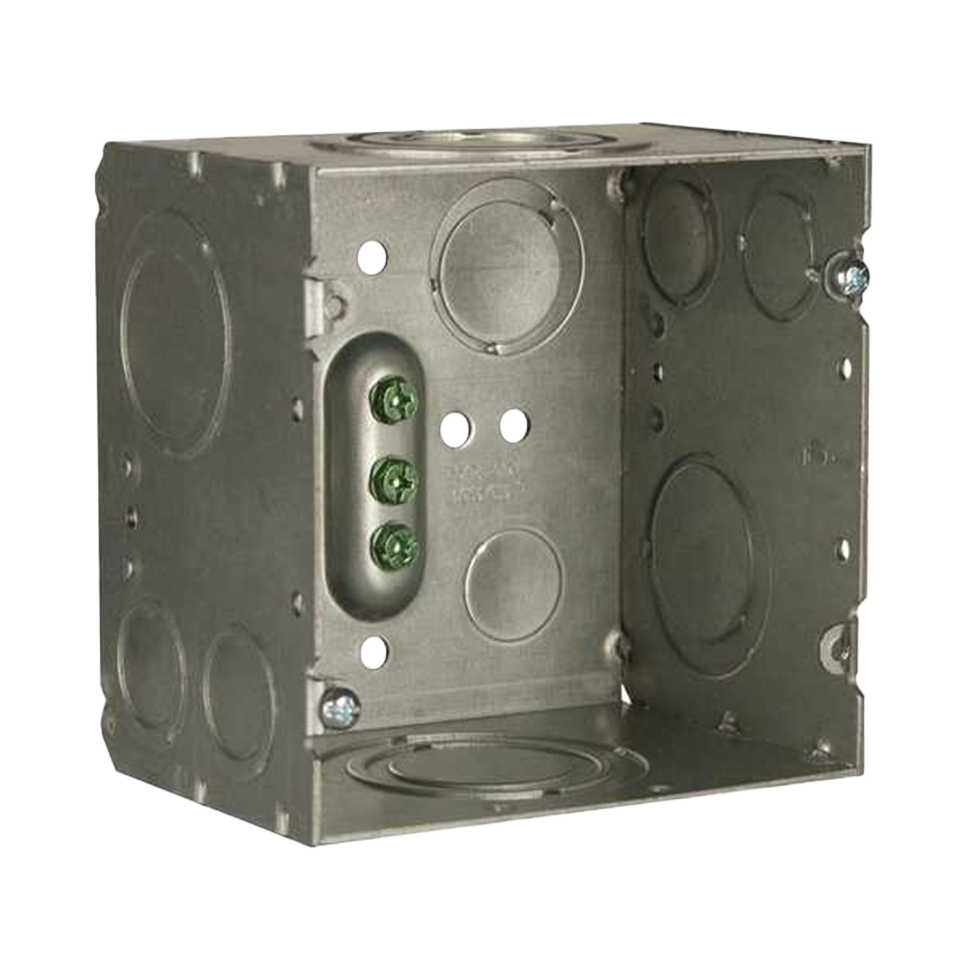 Caja Cuadrada 4- 11/16" x 4 11/16"/ Profundidad de 3-1/4"/ 2 Entradas  1", 1 1/4", 1 1/2", 2", 2 Entradas 1"-1 1/4", 2 Entradas 3/4 "- 1", 4 Entradas 1/2" - 3/4", 2 Entradas 1/2".