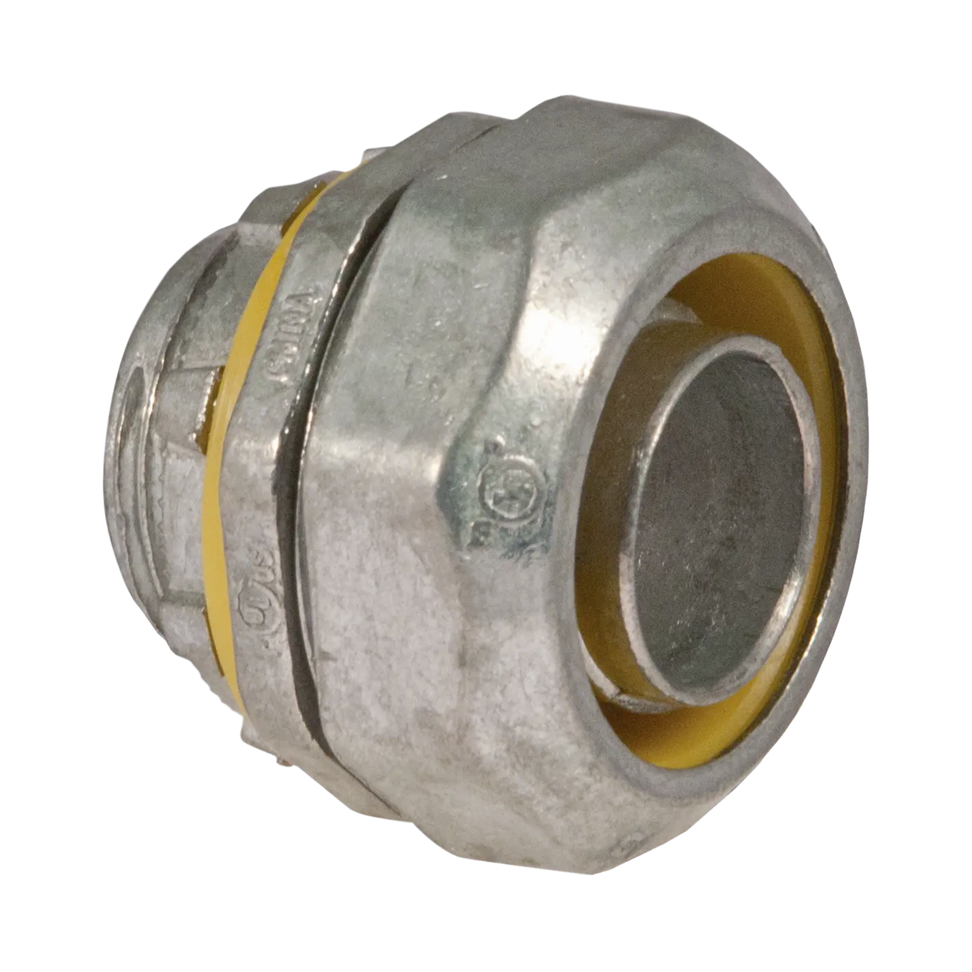 Conector recto metÃ¡lico para tuberÃ­a liquidtight de 1/2" (13 mm).