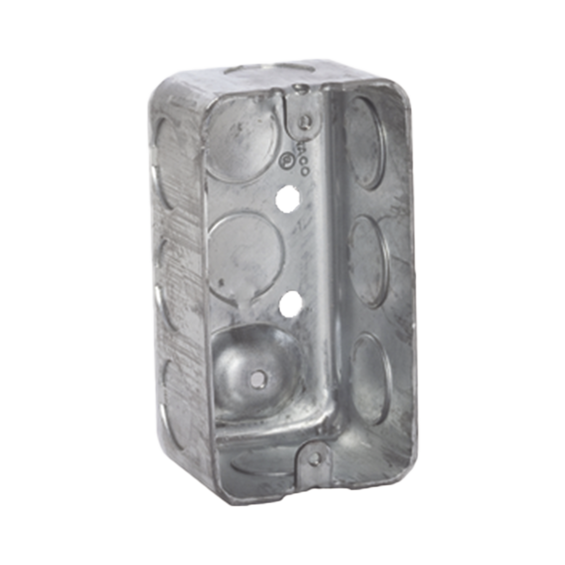 Caja (Chalupa) 4x2"/ Profundidad 1-7/8"/ 10 Entradas de 1/2"/ Troquelada.