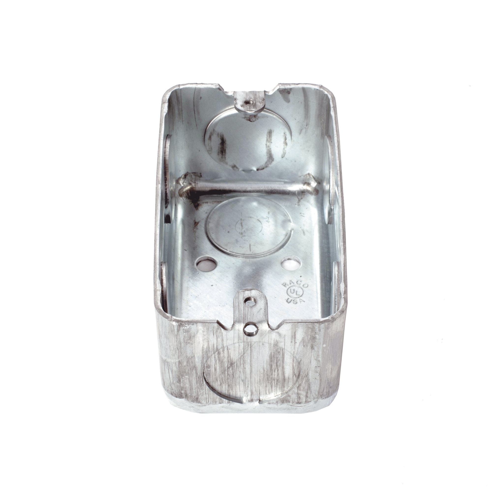 Caja (Chalupa) 4x2" / Profundidad 1-7/8" / 7 Entradas de 3/4" / Troquelada.