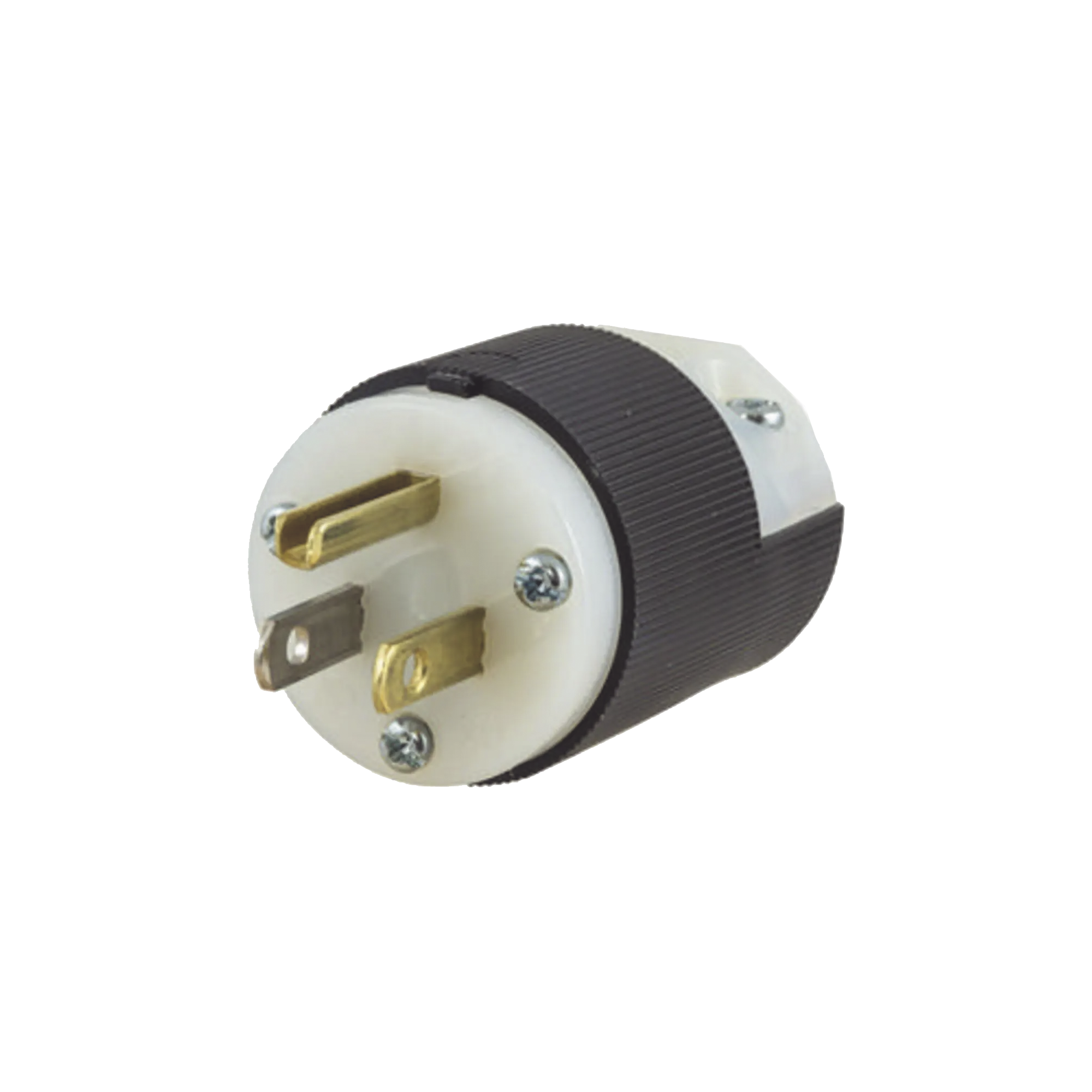 Clavija Entrada Recta/ 15A 125V/ 2 Polos 3 Hilos/ Nema 5-15P/ Grado Industrial- Comercial.