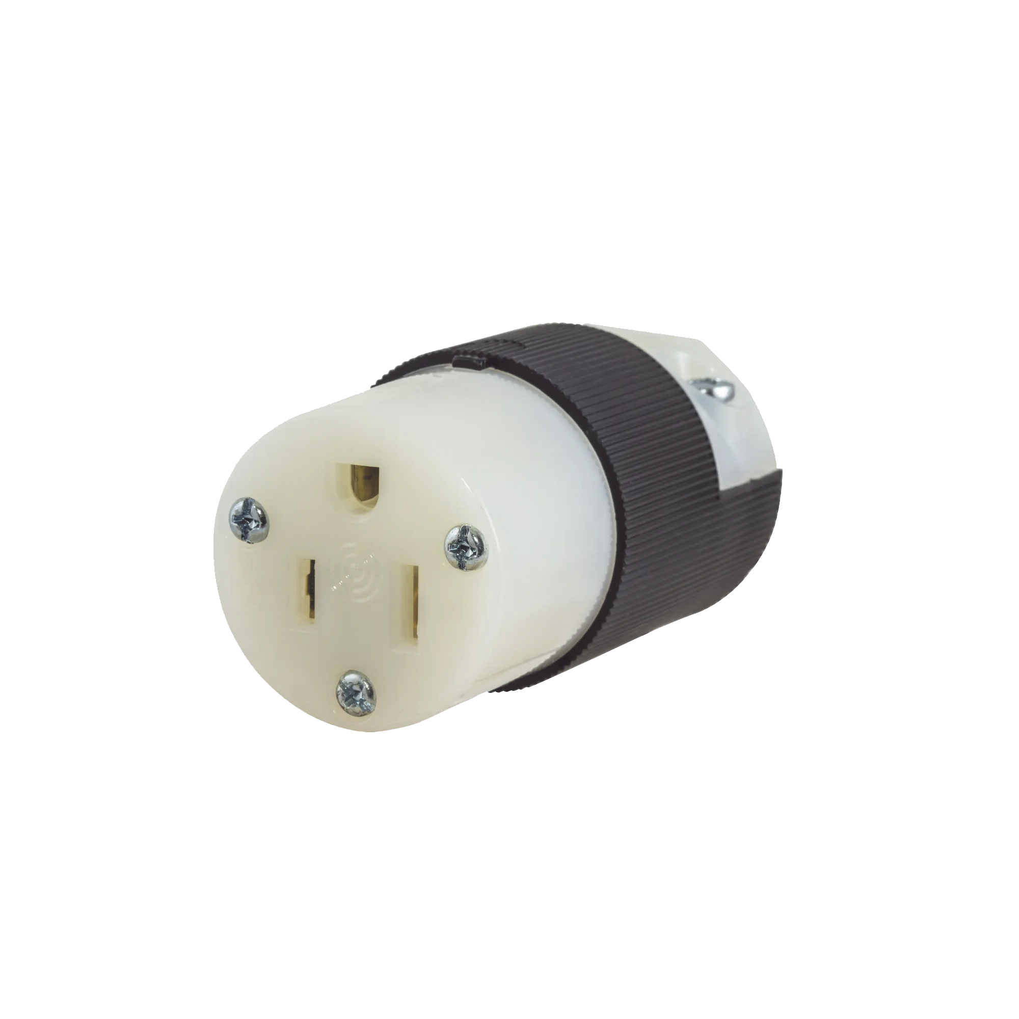 Conector Entrada Recta/ 15A 125V/ 2 Polos 3 Hilos/ Nema 5-15R/ Grado Industrial- Comercial.