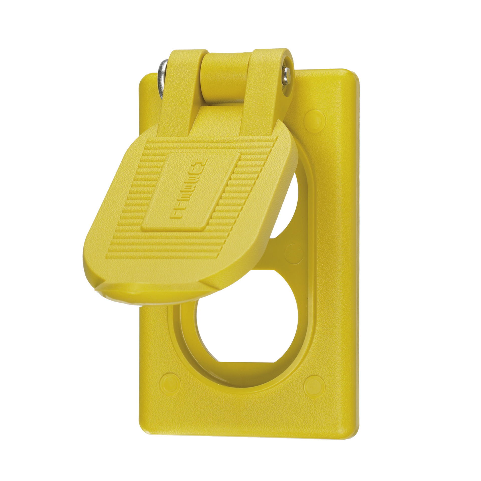 Tapa Resistente a Intemperie para Contacto DÃºplex/ Color Amarillo/ Grado Marino.