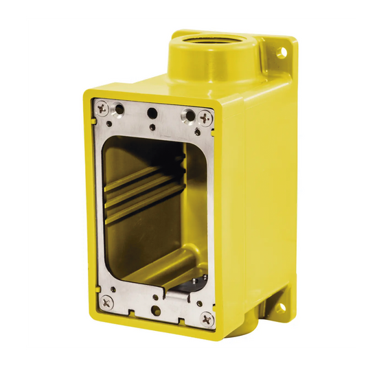 Caja HermÃ©tica Serie FD de 3/4" NPT/ Color Amarillo.
