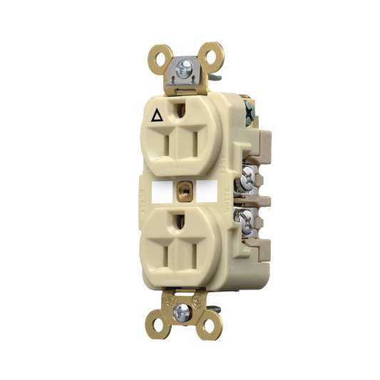 Contacto DÃºplex ConexiÃ³n a Tierra Aislada 15A 125V/ 2 Polos 3 Hilos/ Color Marfil/ Nema 5-15R/ Grado Industrial.