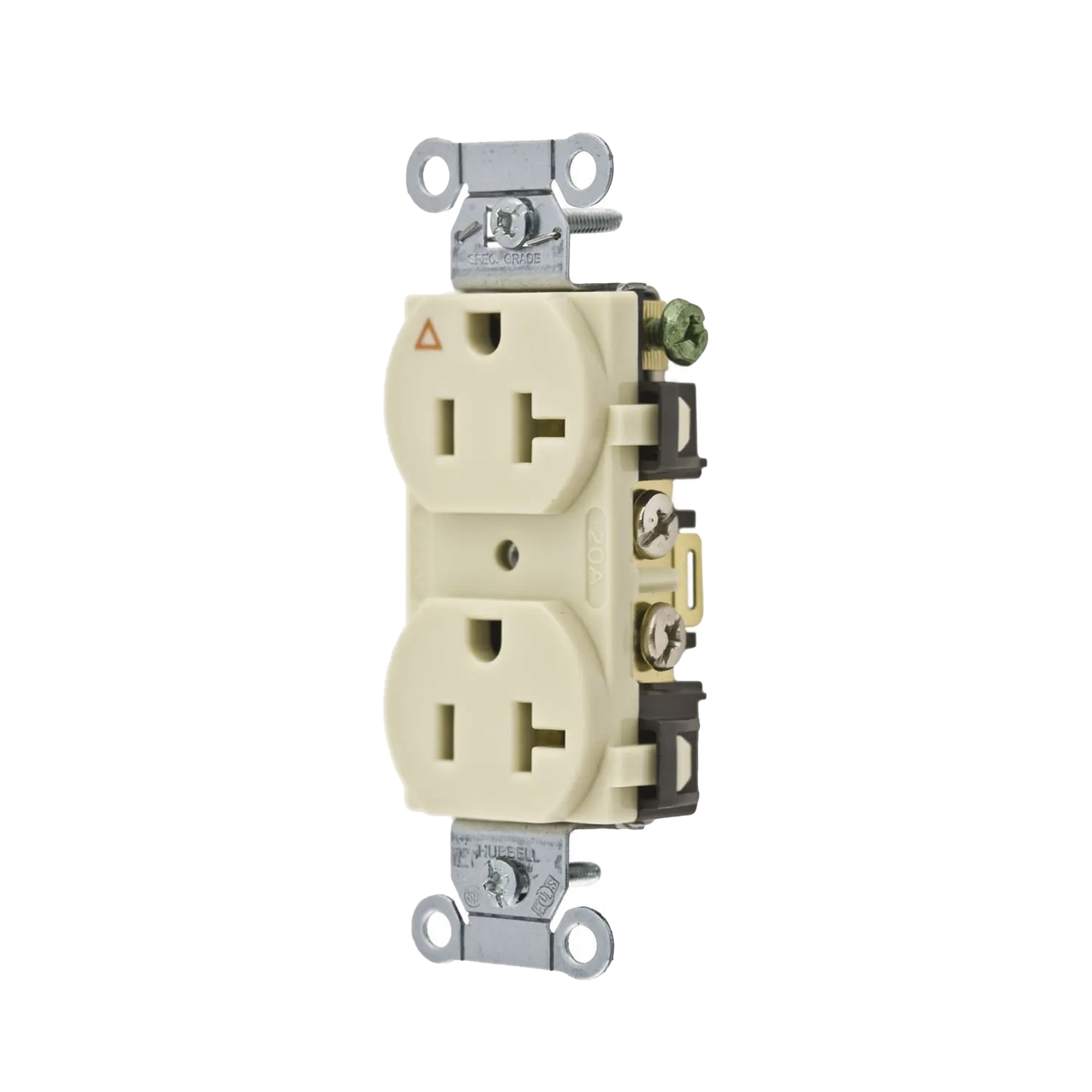 Contacto DÃºplex ConexiÃ³n a Tierra Aislada/ 20 A 125 V/ 2 polos 3 Hilos/ Color Marfil/ Nema 5- 20R/ Grado Comercial.