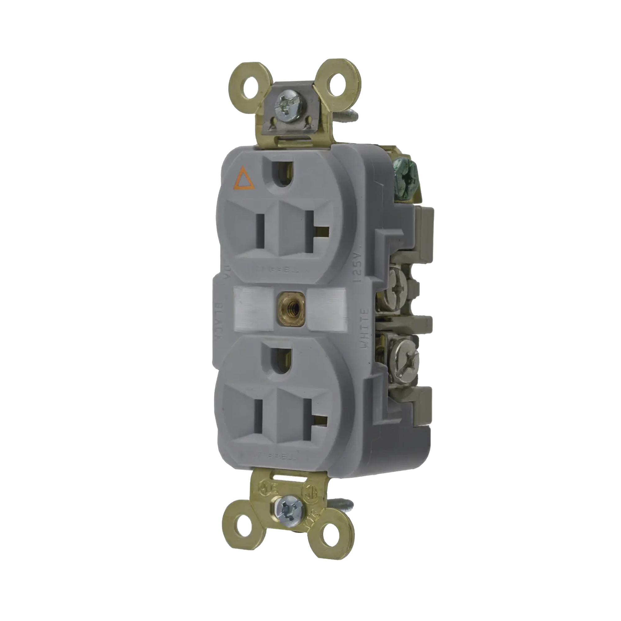 Contacto DÃºplex ConexiÃ³n a Tierra Aislada/ 20 A 125 V/ 2 polos 3 Hilos/ Color Gris/ Nema 5- 20R/ Grado Industrial.