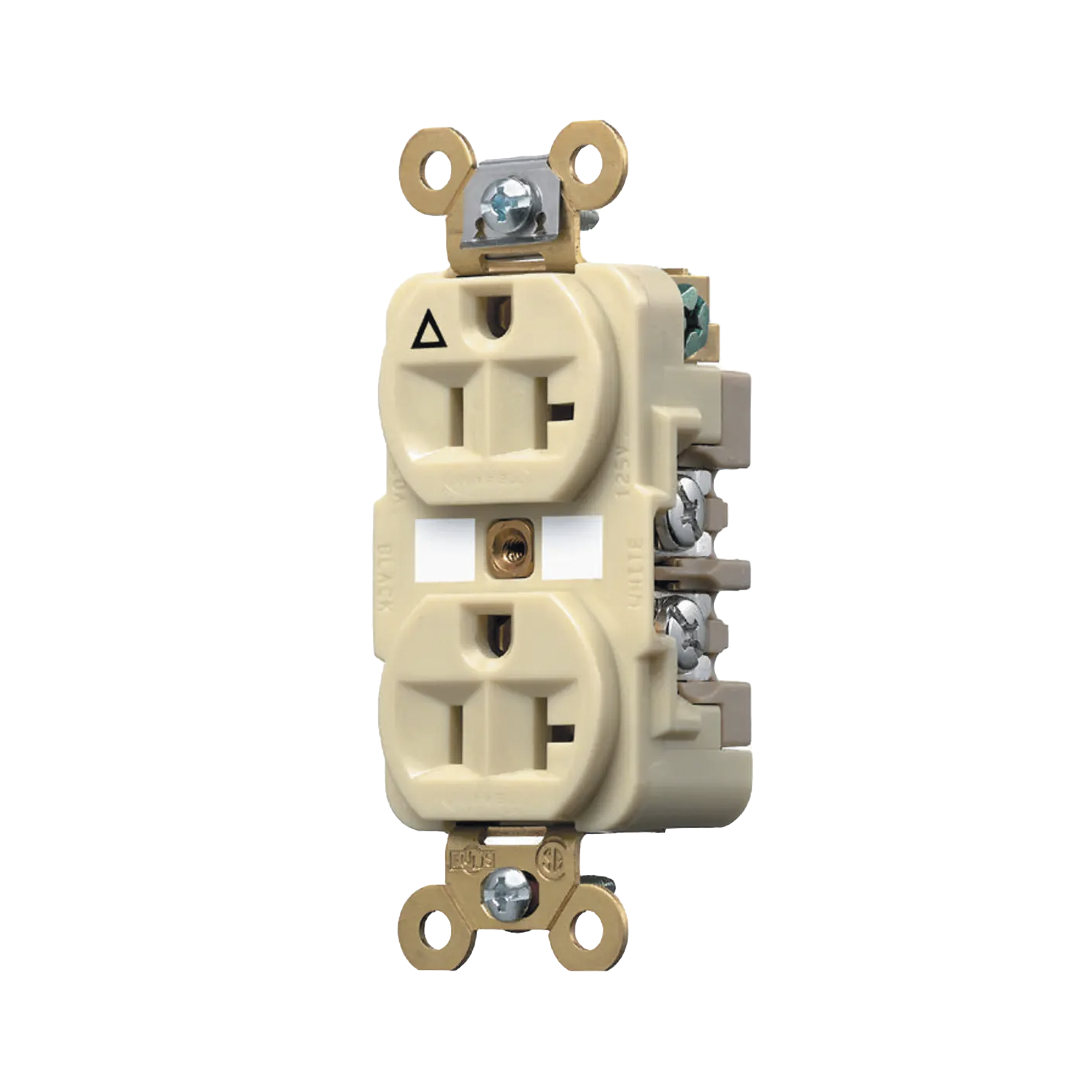 Contacto DÃºplex ConexiÃ³n a Tierra Aislada/ 20 A 125 V/ 2 polos 3 Hilos/ Color Marfil/ Nema 5- 20R/ Grado Industrial.