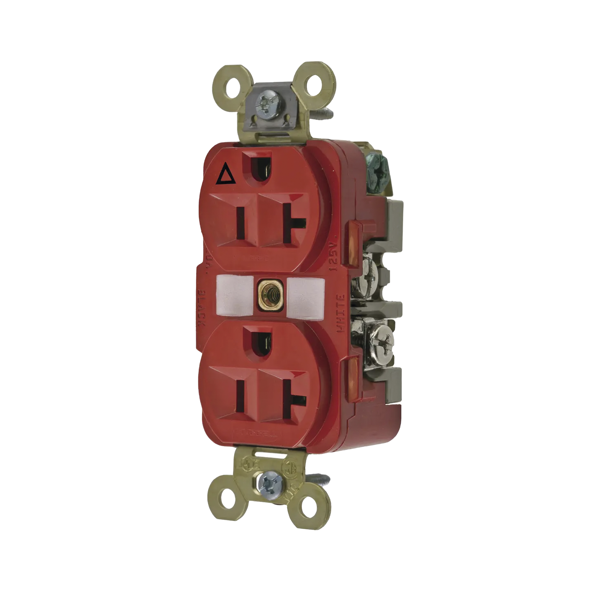 Contacto DÃºplex ConexiÃ³n a Tierra Aislada/ 20 A 125 V/ 2 polos 3 Hilos/ Color Rojo/ Nema 5- 20R/ Grado Industrial.