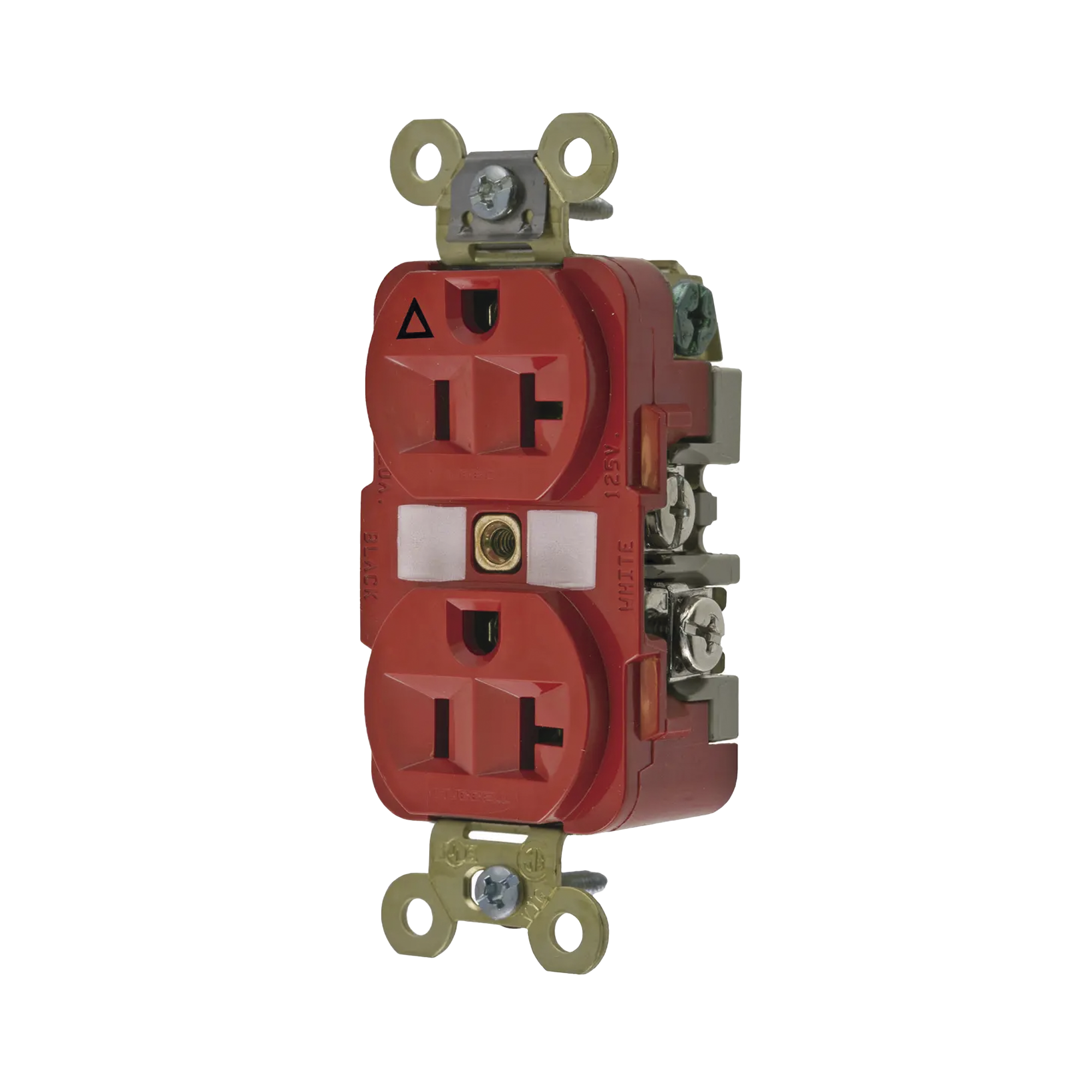 Contacto DÃºplex ConexiÃ³n a Tierra Aislada/ 20 A 125 V/ 2 polos 3 Hilos/ Color Rojo/ Nema 5- 20R/ Grado Industrial.