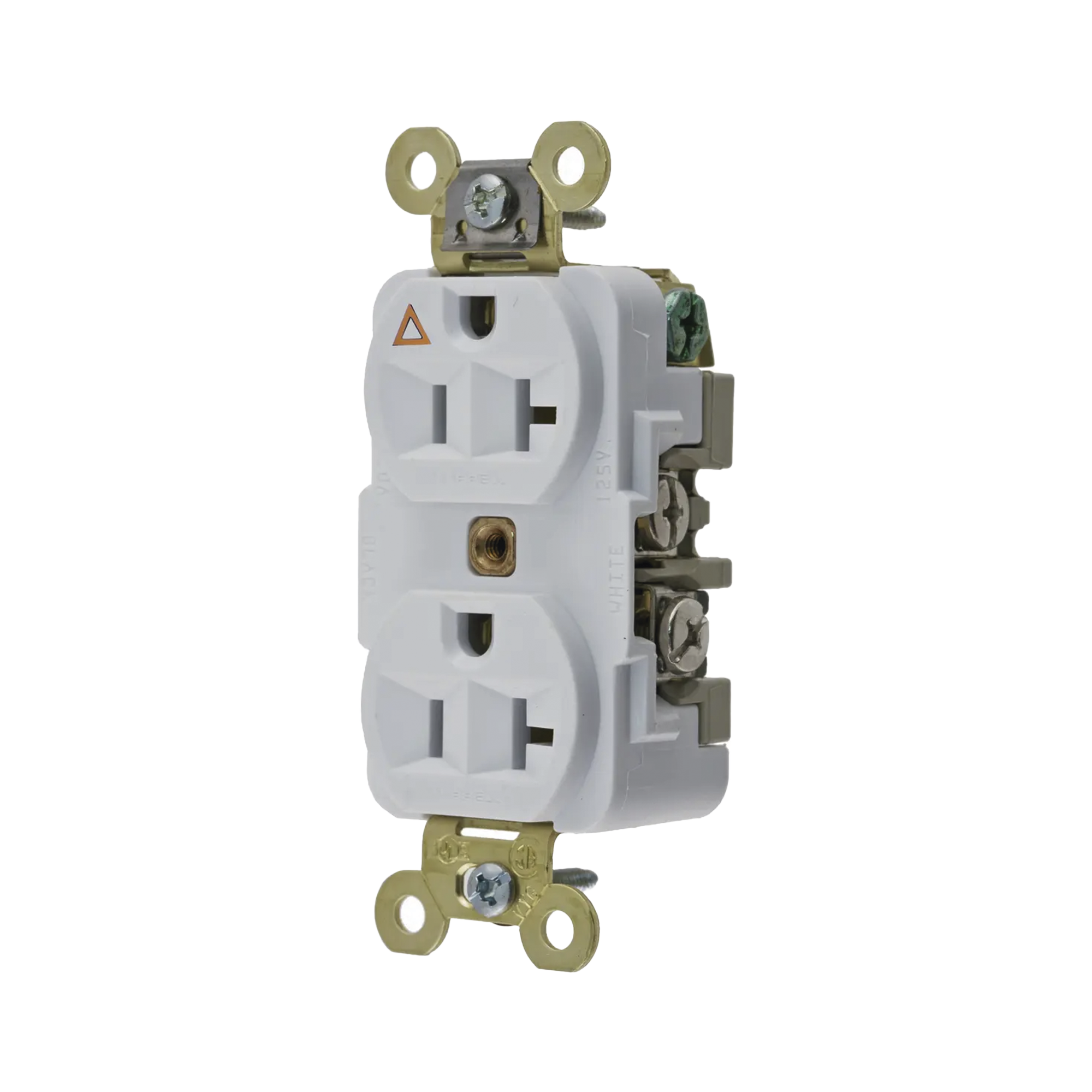 Contacto DÃºplex ConexiÃ³n a Tierra Aislada/ 20 A 125 V/ 2 polos 3 Hilos/ Color Blanco/ Nema 5- 20R/ Grado Industrial.