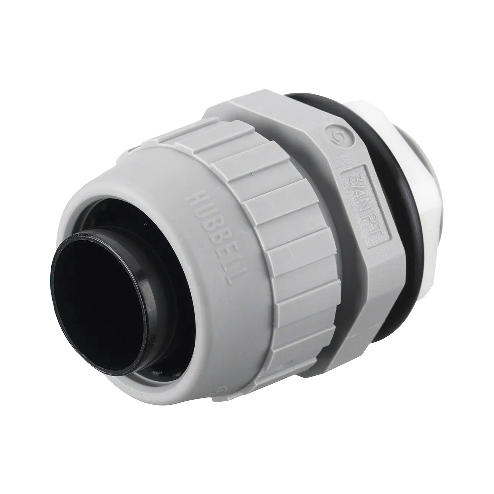 Conector Recto de Nylon de 3/4" para TuberÃ­a Liquidtight Polytuff.