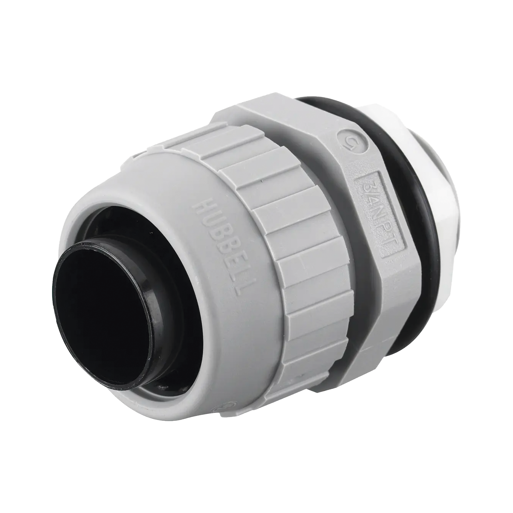 Conector Recto de Nylon de 3/4" para TuberÃ­a Liquidtight Polytuff.