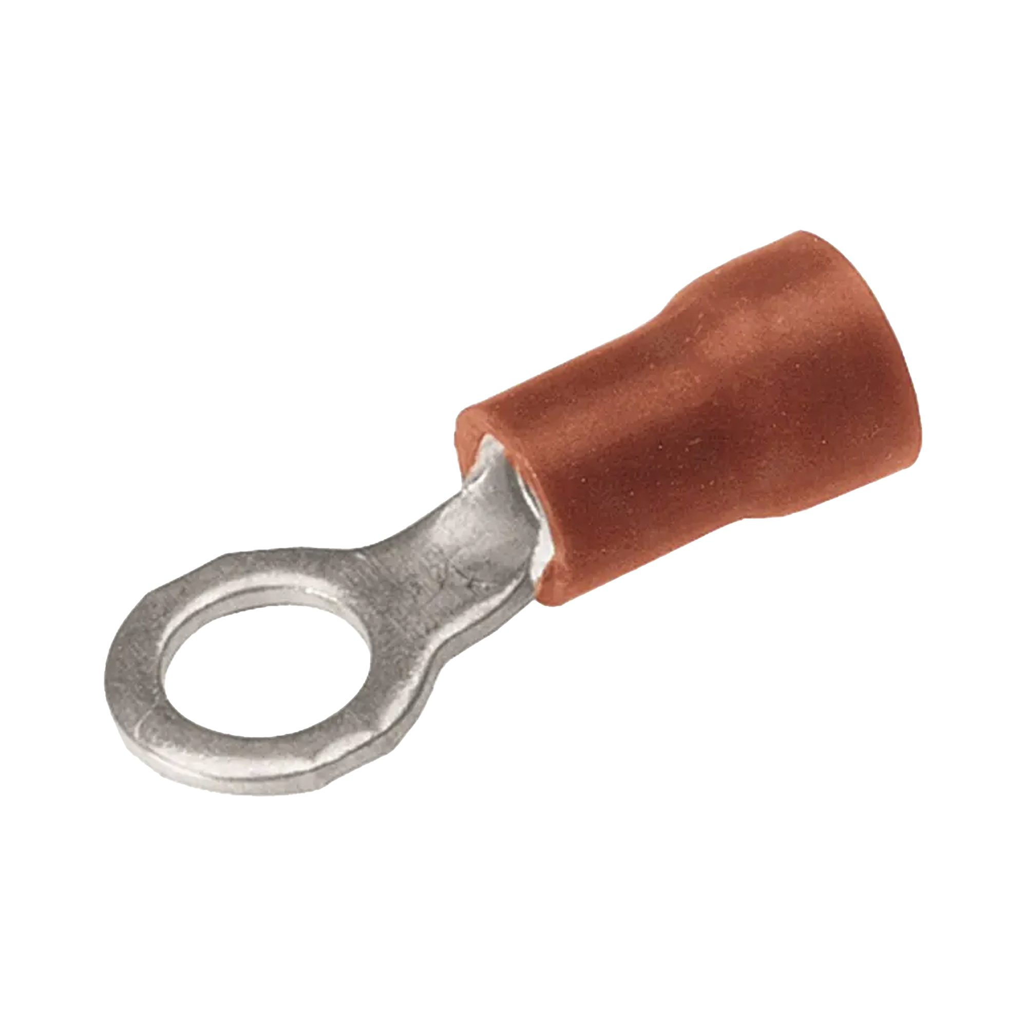 Zapata Terminal de Ojillo  para Tornillo 1/8 in (3 mm) calibre 22-16 AWG con aislamiento de vinilo.