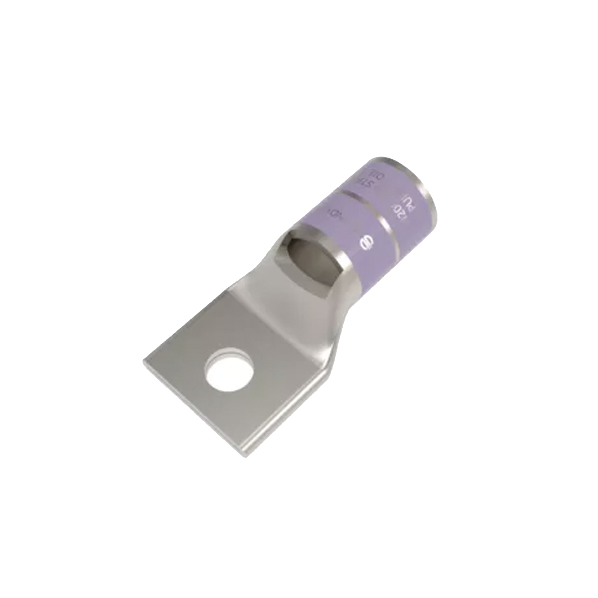 Zapata Terminal de CompresiÃ³n de CaÃ±on Corto para Tornillo de 1/2" y Calibre 4/0 AWG.