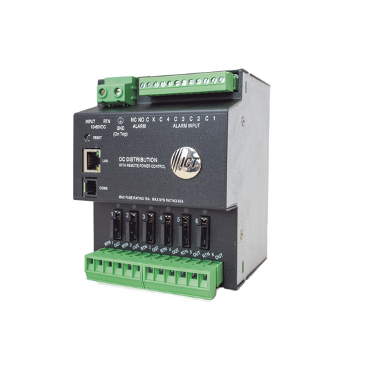 Fuente de distribuciÃ³n de 6 salidas, control y monitoreo Ethernet, Vo: 10-60V Dc, para montaje en riel din