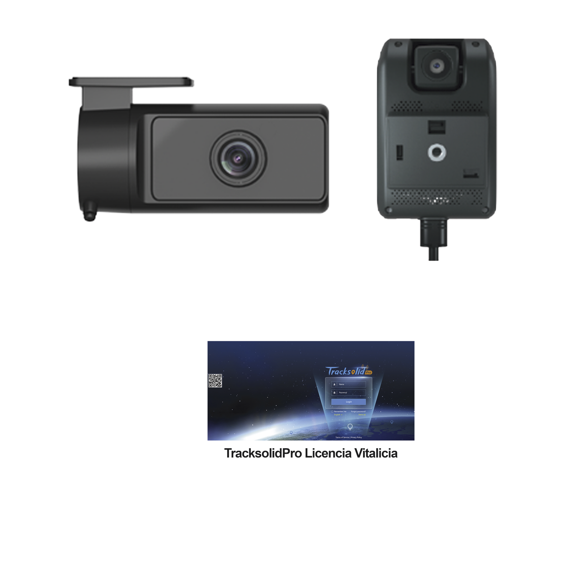 KIT Dashcam con sistema de control ADAS (asistencia de manejo) y Camara de cabina (CI03) / Multiples alarmas /ComunicaciÃ³n dos vÃ­as / ideal para flotas vehiculares / Facil instalacio / Incluye licencia vitalicia plataforma TrackSolidPro