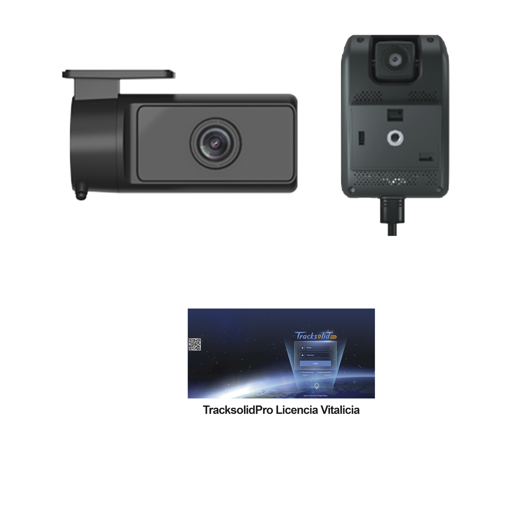 KIT Dashcam con sistema de control ADAS (asistencia de manejo) y Camara de cabina (CI03) / Multiples alarmas /ComunicaciÃ³n dos vÃ­as / ideal para flotas vehiculares / Facil instalacio / Incluye licencia vitalicia plataforma TrackSolidPro