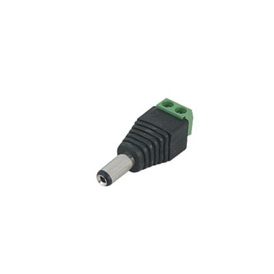 Adaptador Macho Tipo Jack de 3.5 mm Polarizado de 12 Vcc / Terminales Tipo Tornillo / Polarizado (+/-) / Ideal para CÃ¡maras de Video Vigilancia.